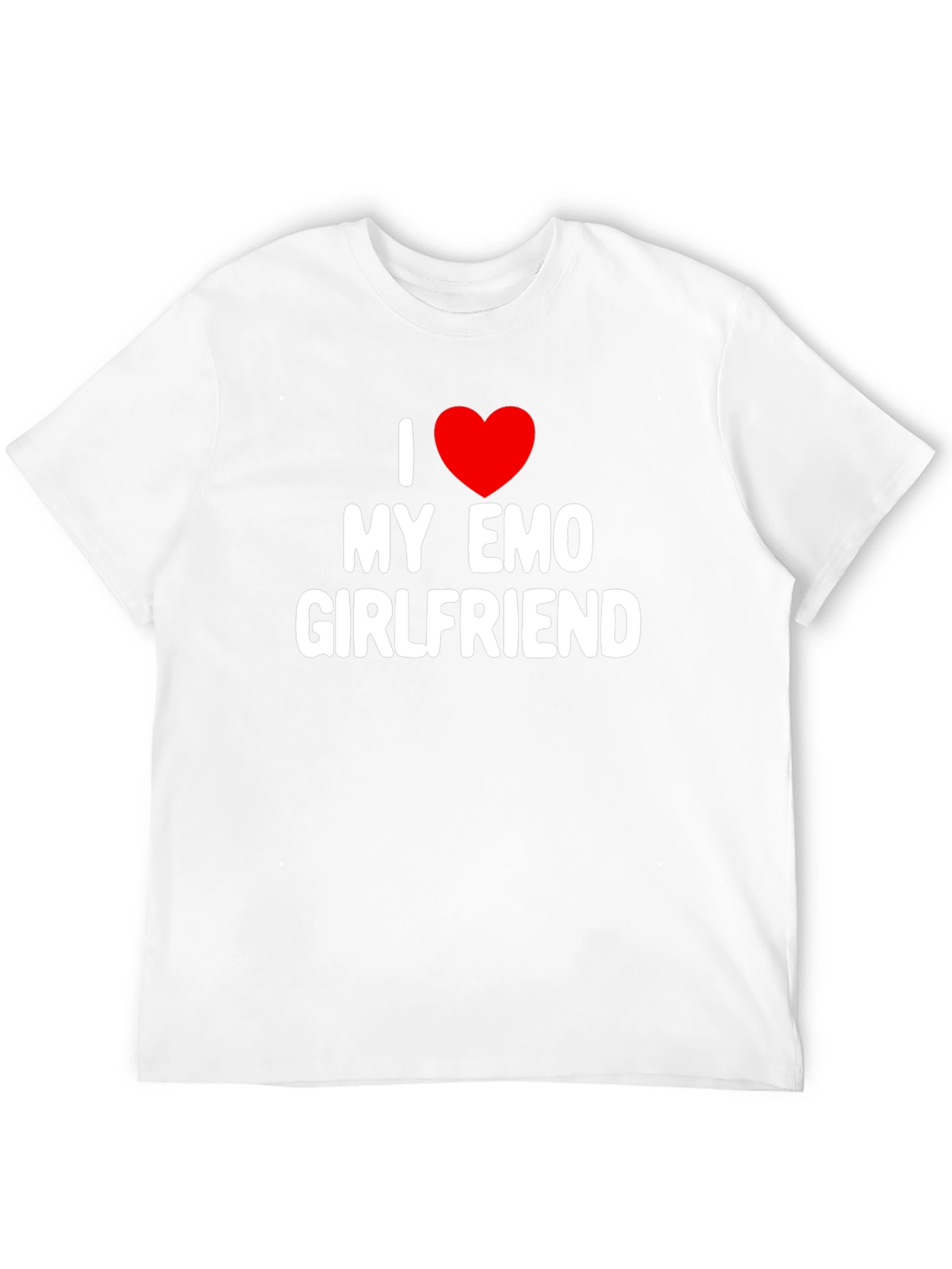 I Heart My Emo Girlfriend Black T-Shirt