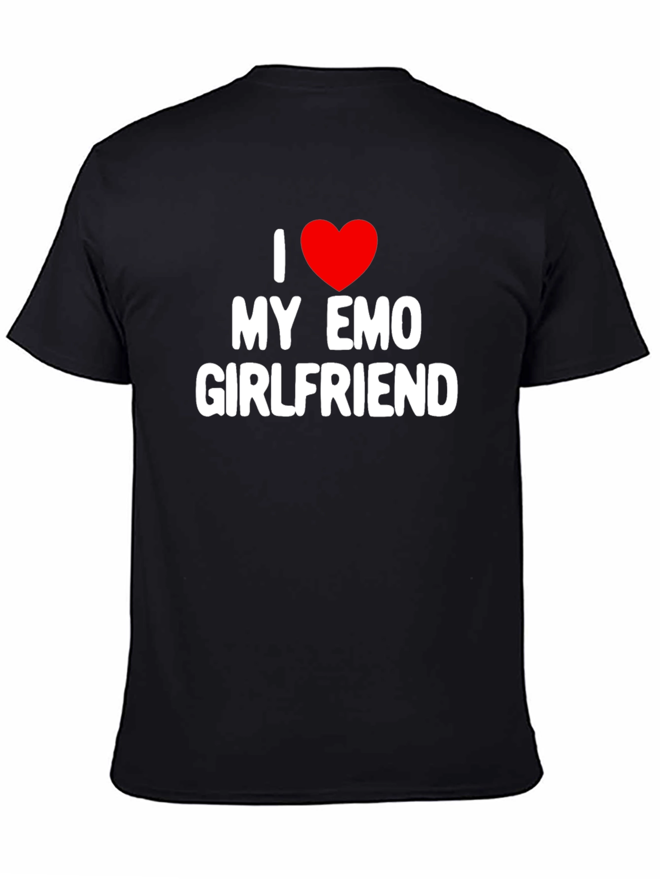 I Heart My Emo Girlfriend Black T-Shirt