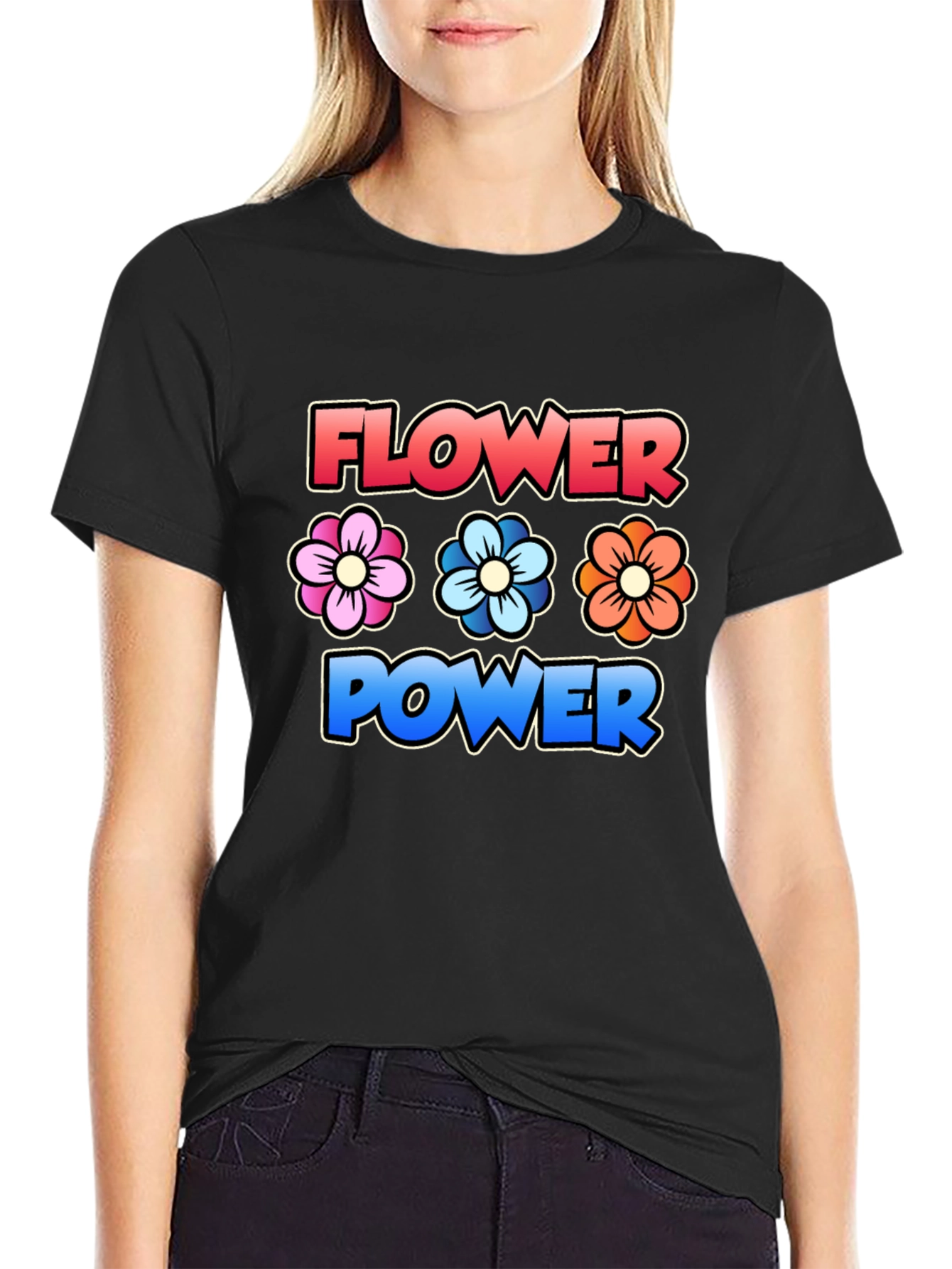 Flower Power T-Shirt - Retro Graphic Tee