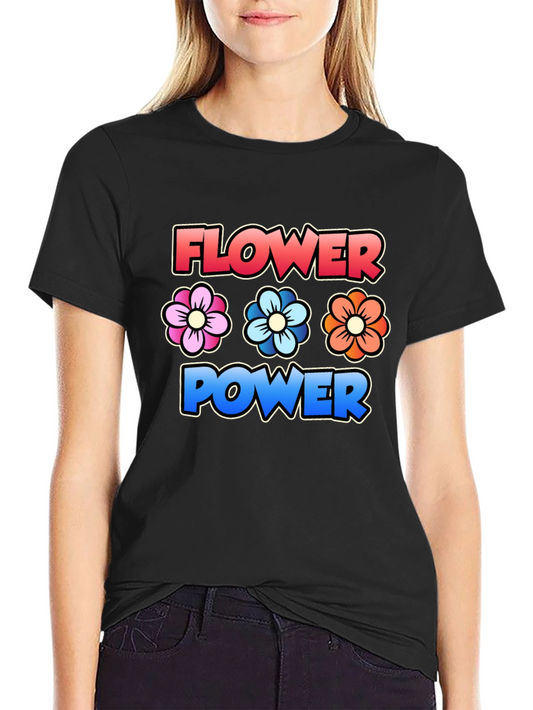 Flower Power T-Shirt - Retro Graphic Tee