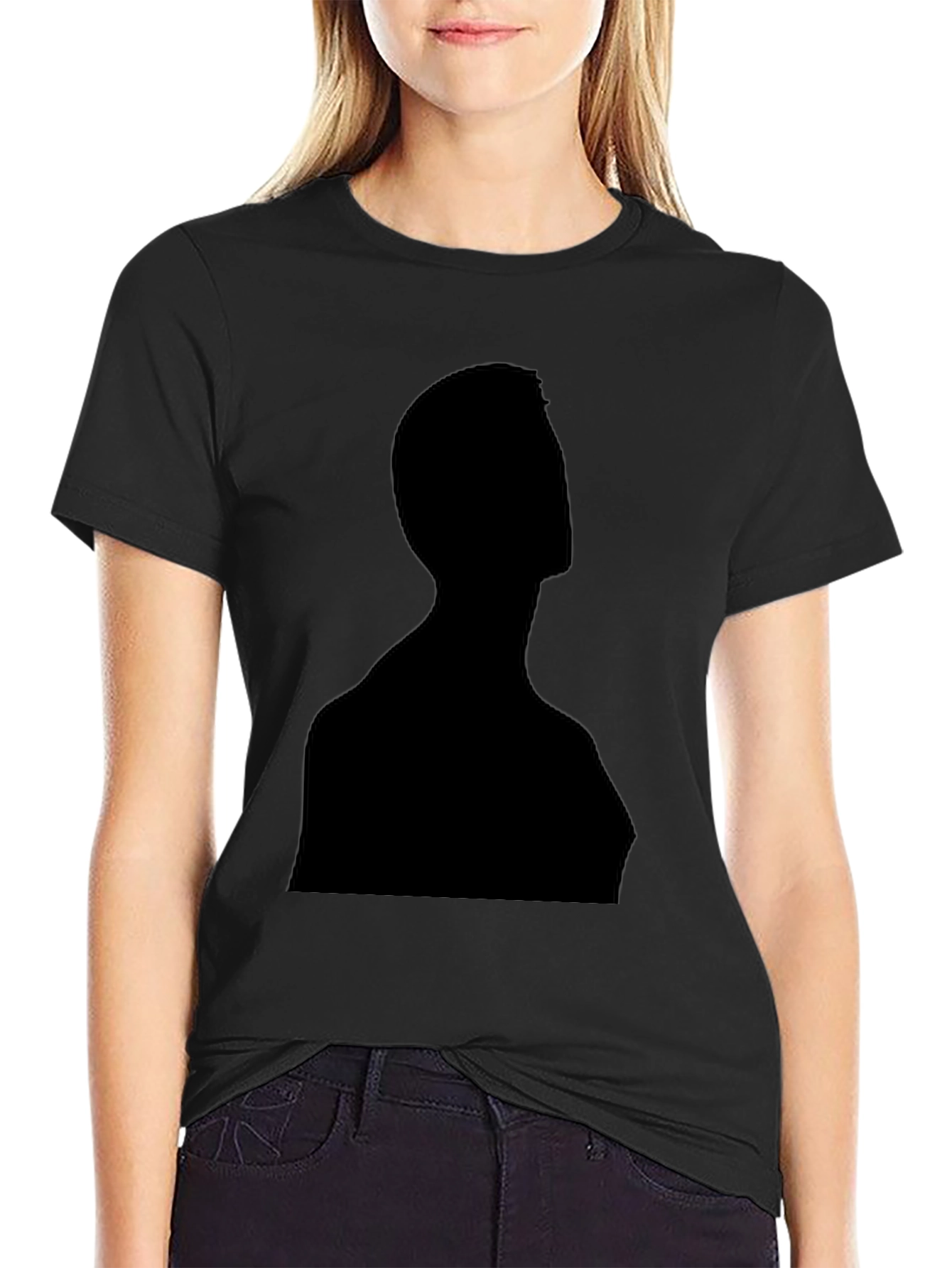 Black Silhouette Graphic Tee - Stylish & Modern