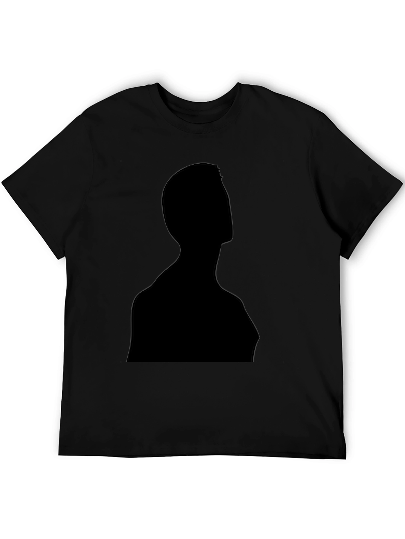 Black Silhouette Graphic Tee - Stylish & Modern