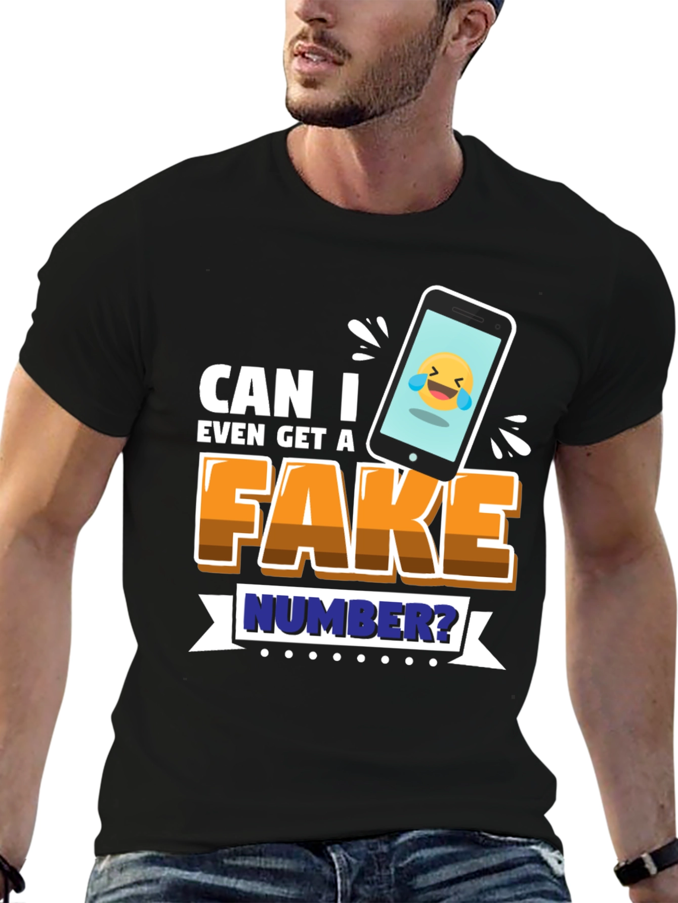 Funny Fake Number Graphic Tee