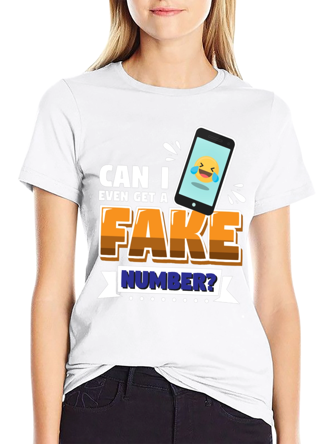 Funny Fake Number Graphic Tee