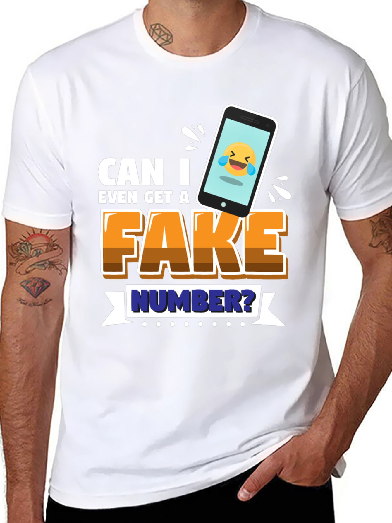 Funny Fake Number Graphic Tee