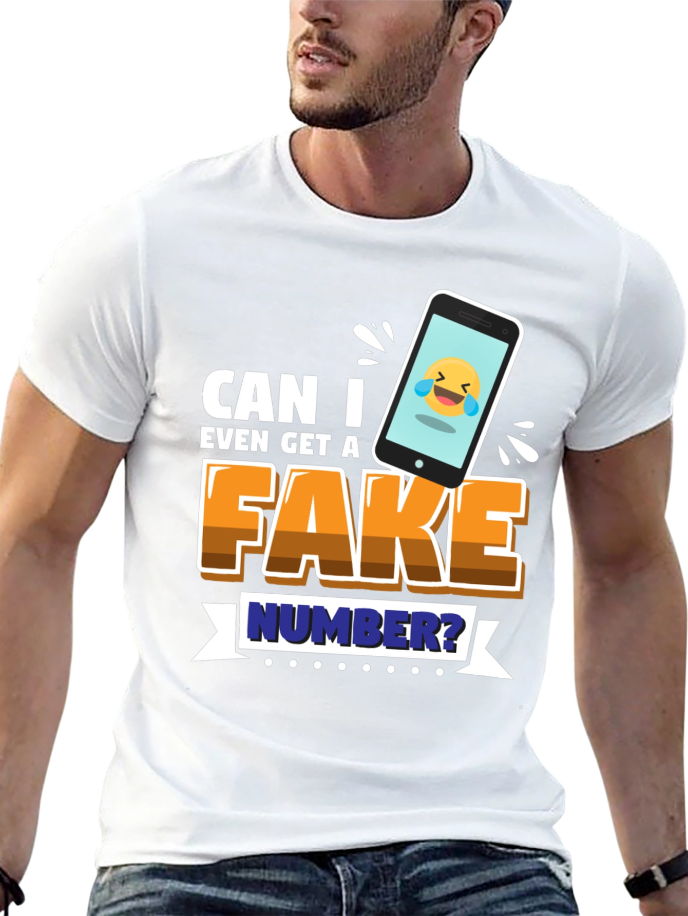 Funny Fake Number Graphic Tee