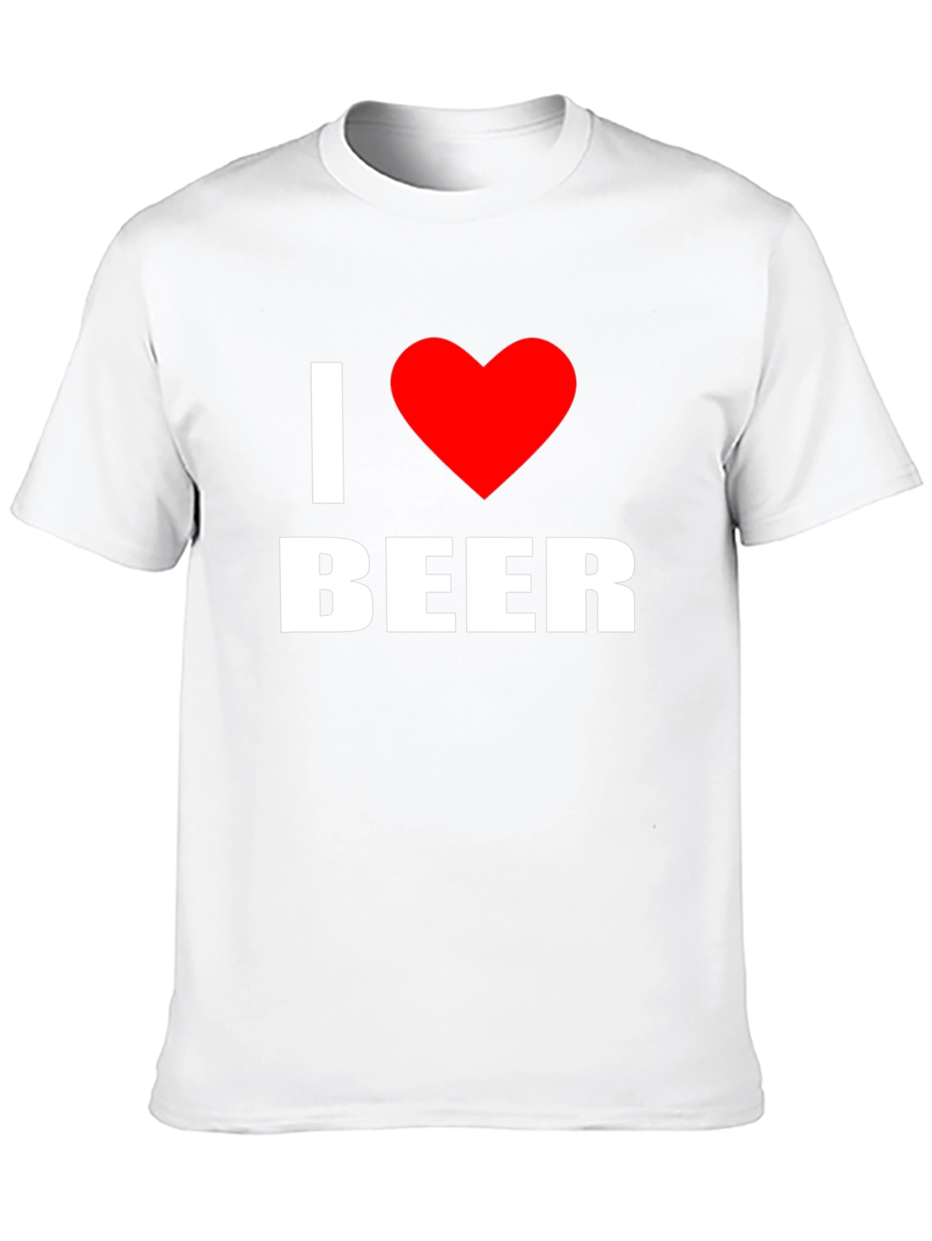 I Heart Beer Graphic T-Shirt - Black