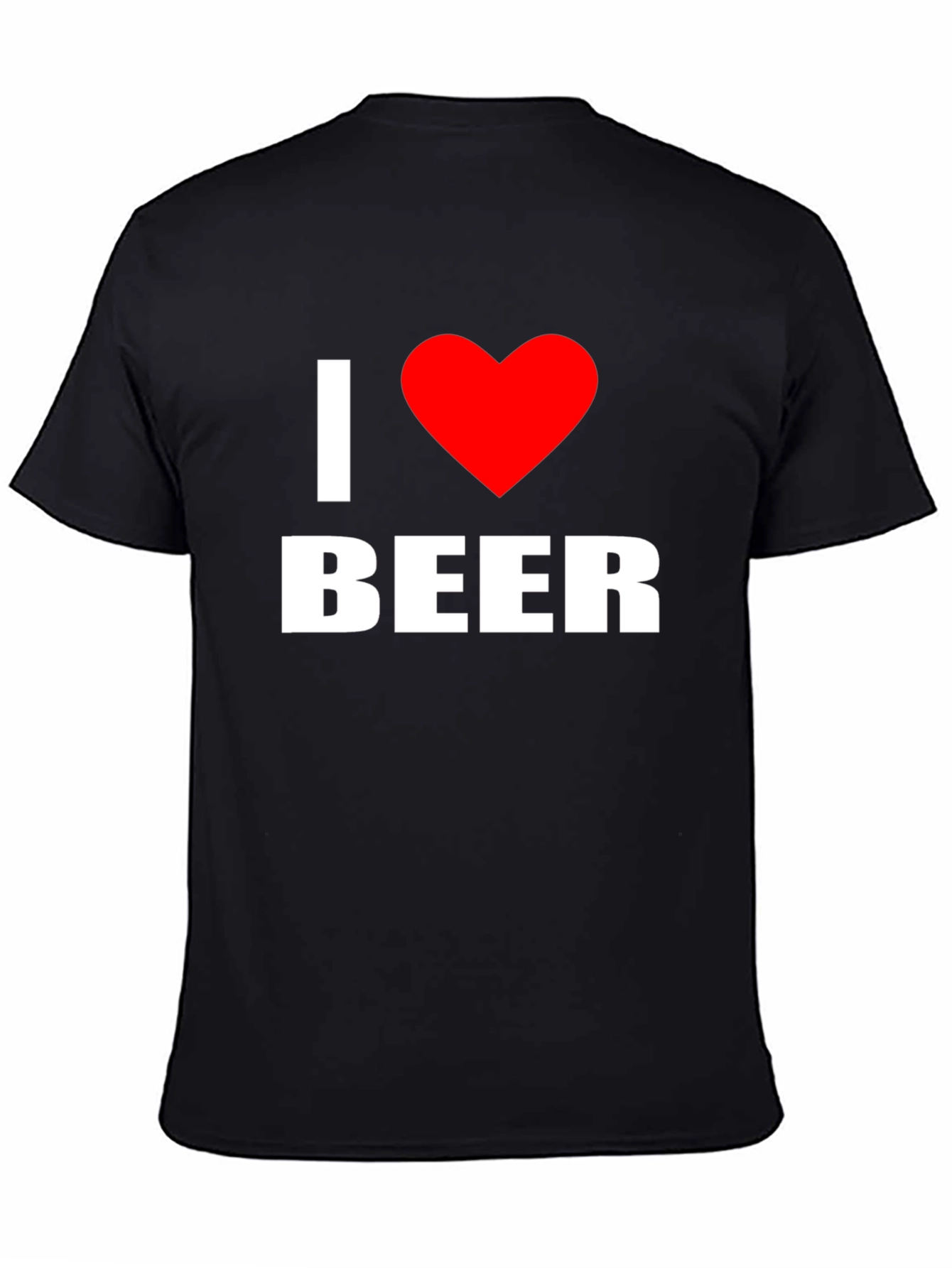 I Heart Beer Graphic T-Shirt - Black