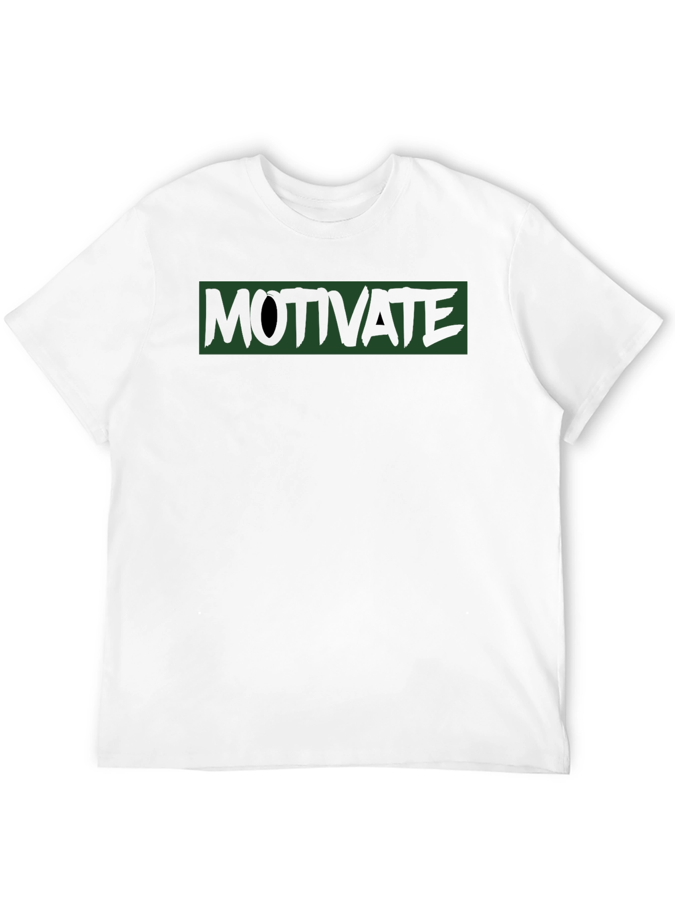 Motivate Graphic Print Tee - Black