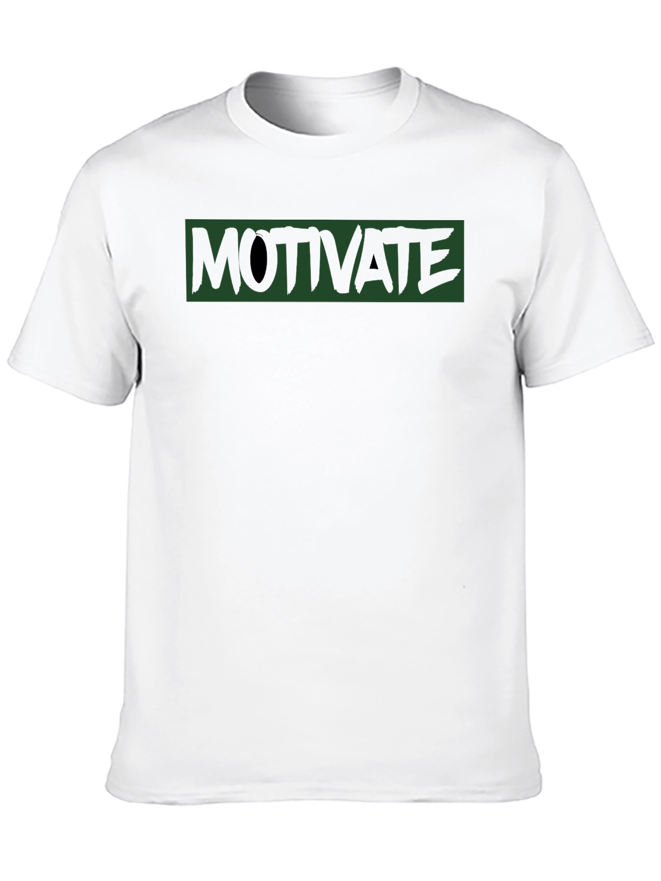 Motivate Graphic Print Tee - Black
