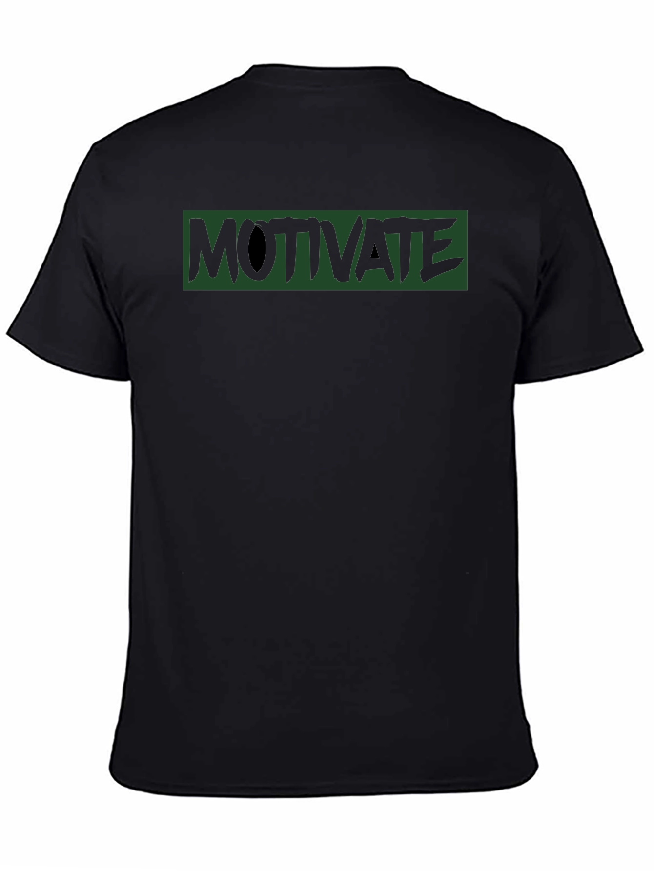 Motivate Graphic Print Tee - Black