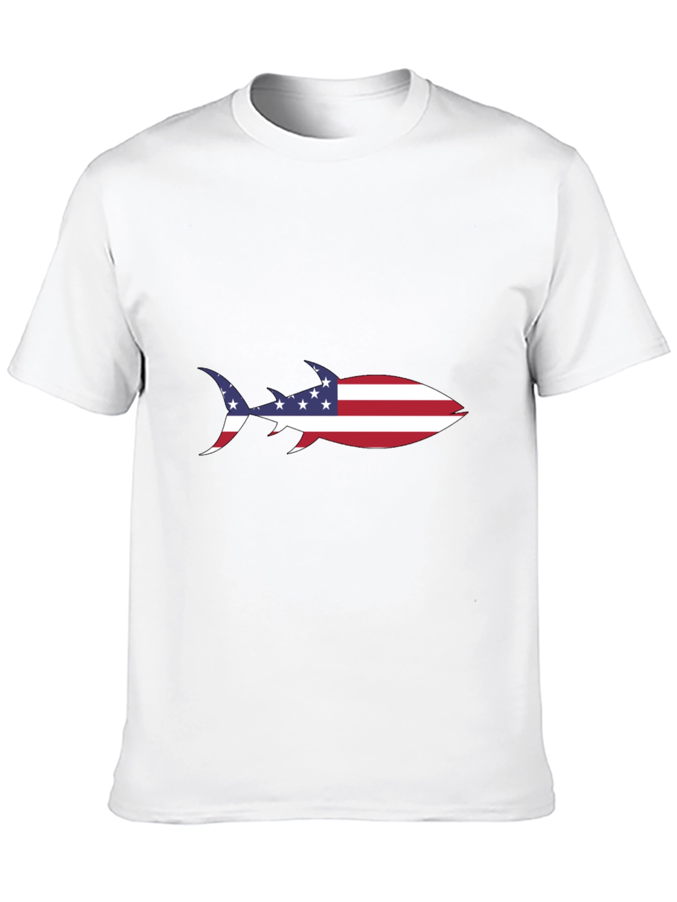 American Flag Shark T-Shirt