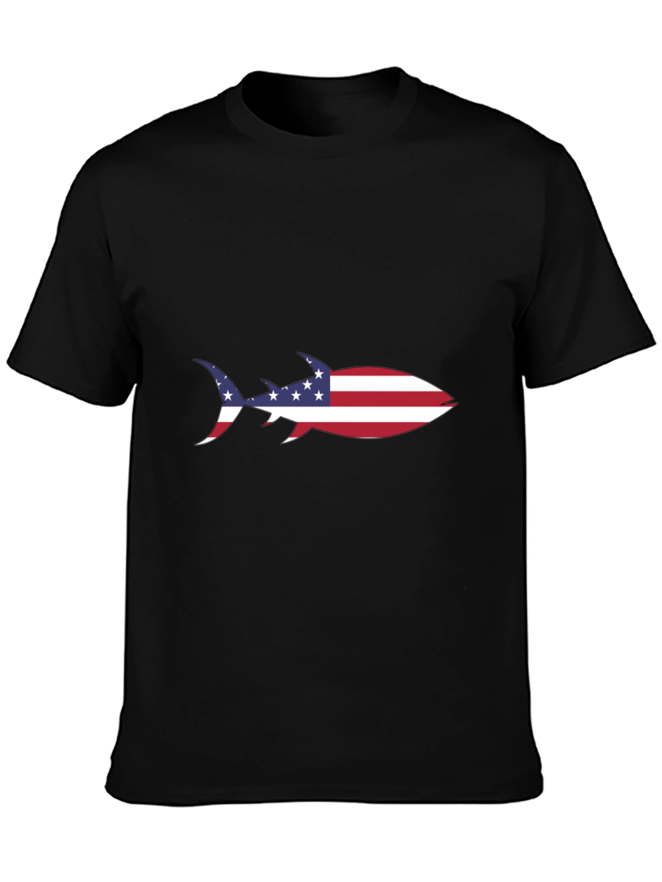 American Flag Shark T-Shirt