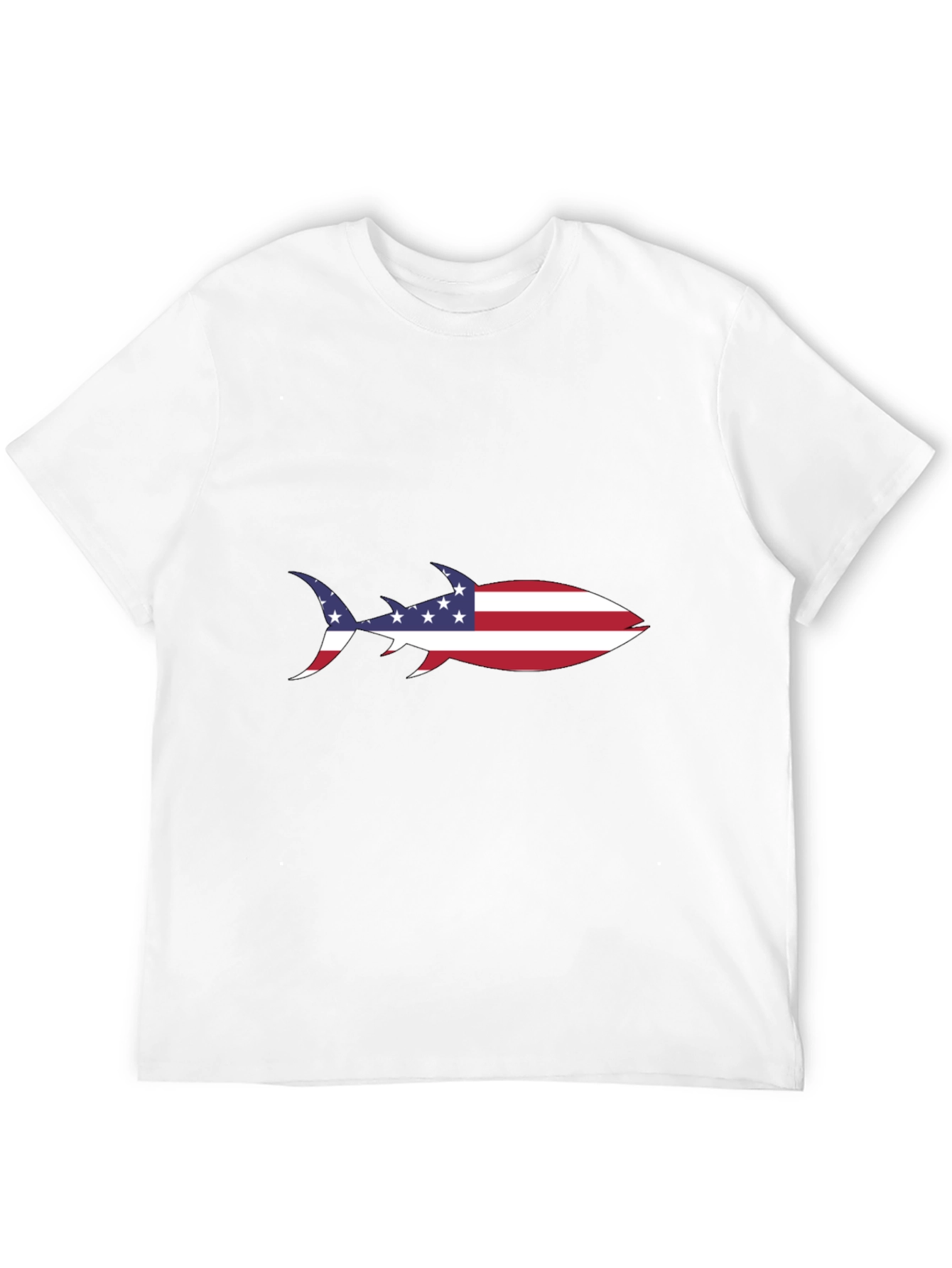 American Flag Shark T-Shirt