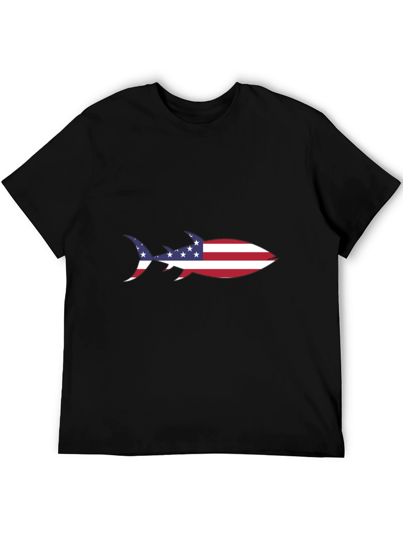 American Flag Shark T-Shirt