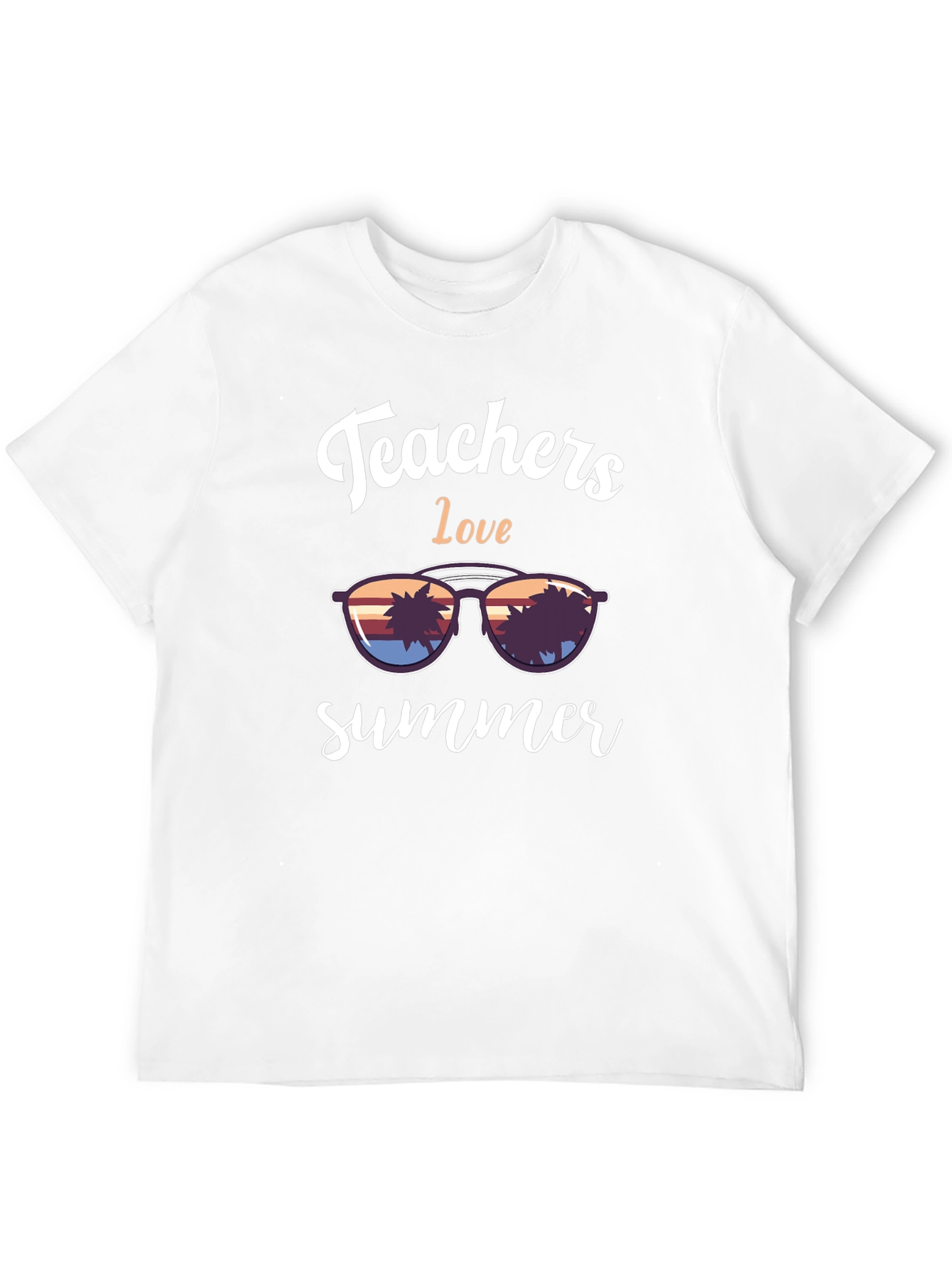Teachers Love Summer Graphic Tee - Black