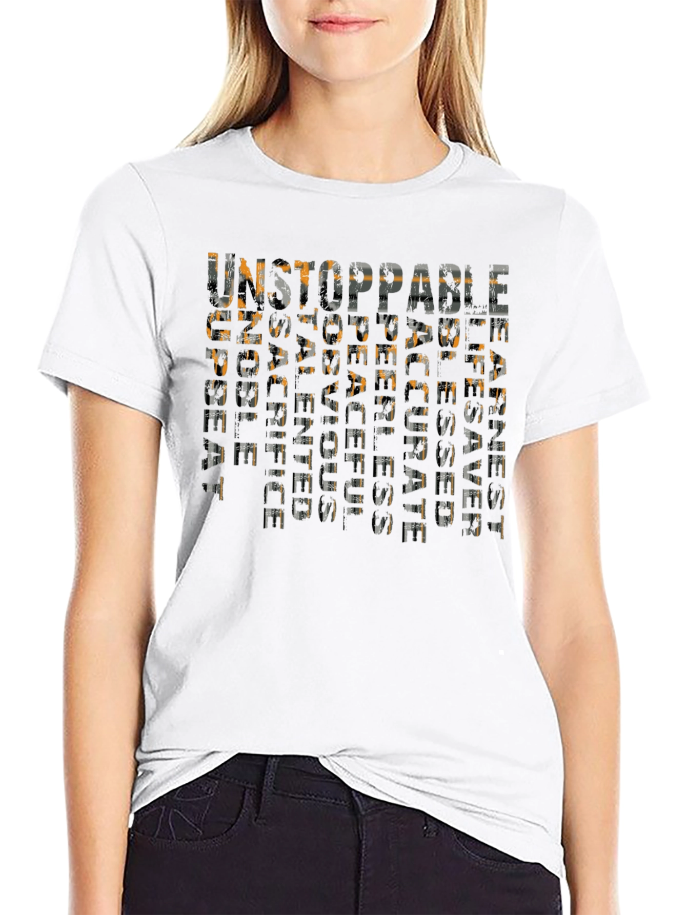 Unstoppable Graphic Print Black T-Shirt