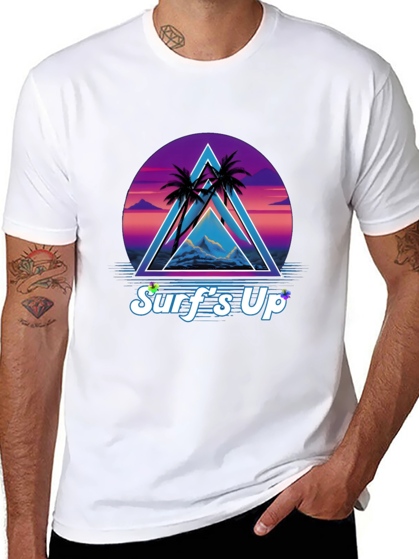 Retro Surfs Up Graphic Tee