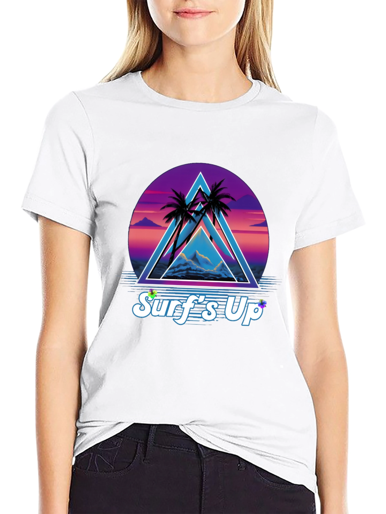 Retro Surfs Up Graphic Tee