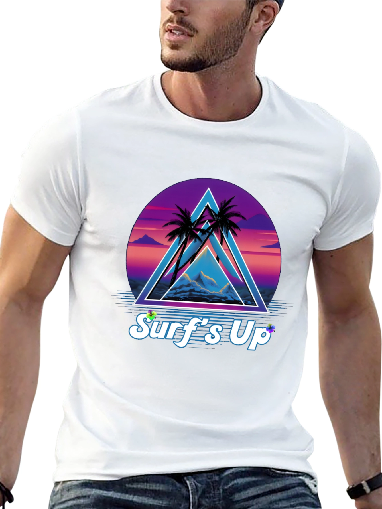 Retro Surfs Up Graphic Tee