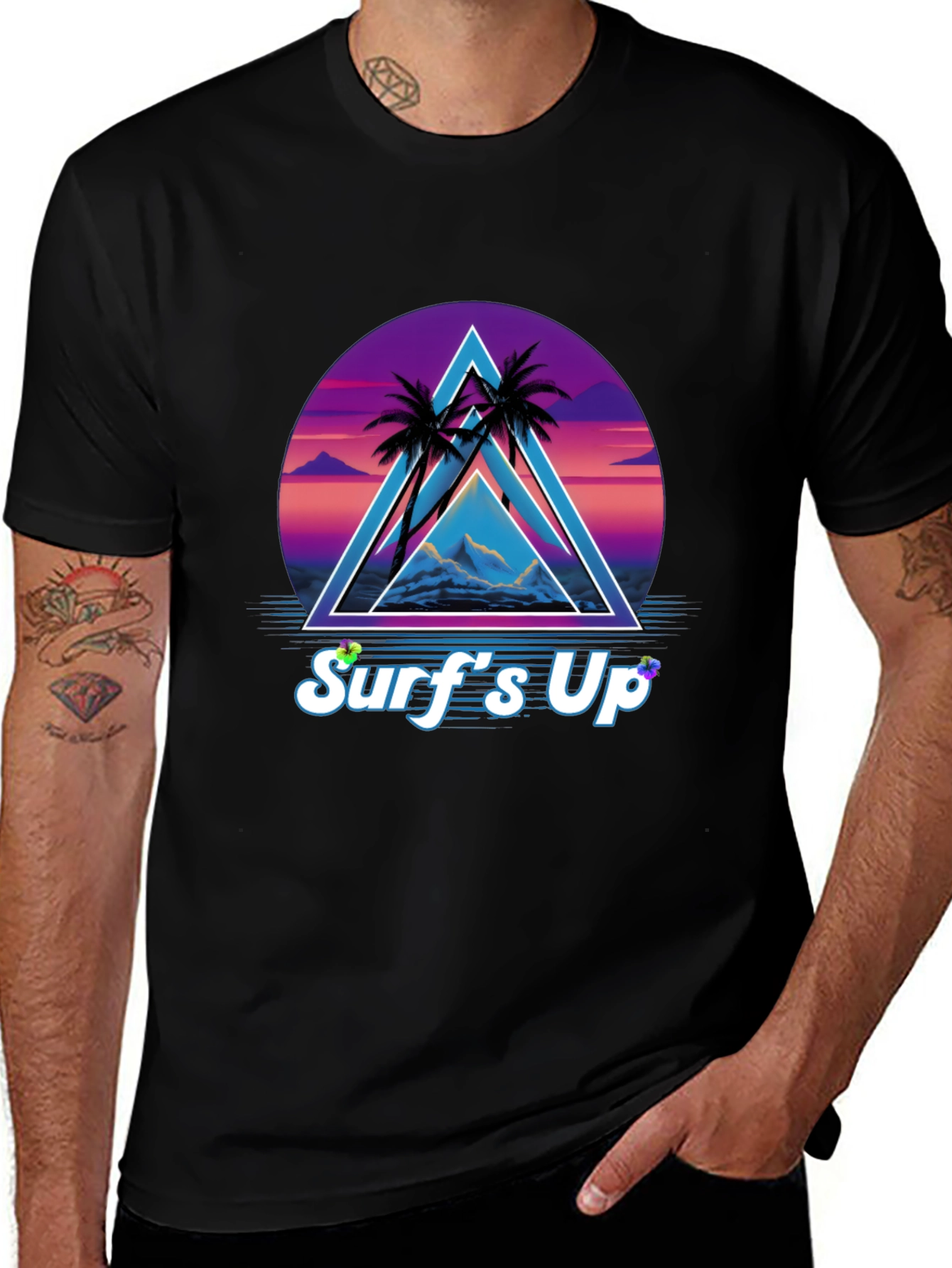Retro Surfs Up Graphic Tee