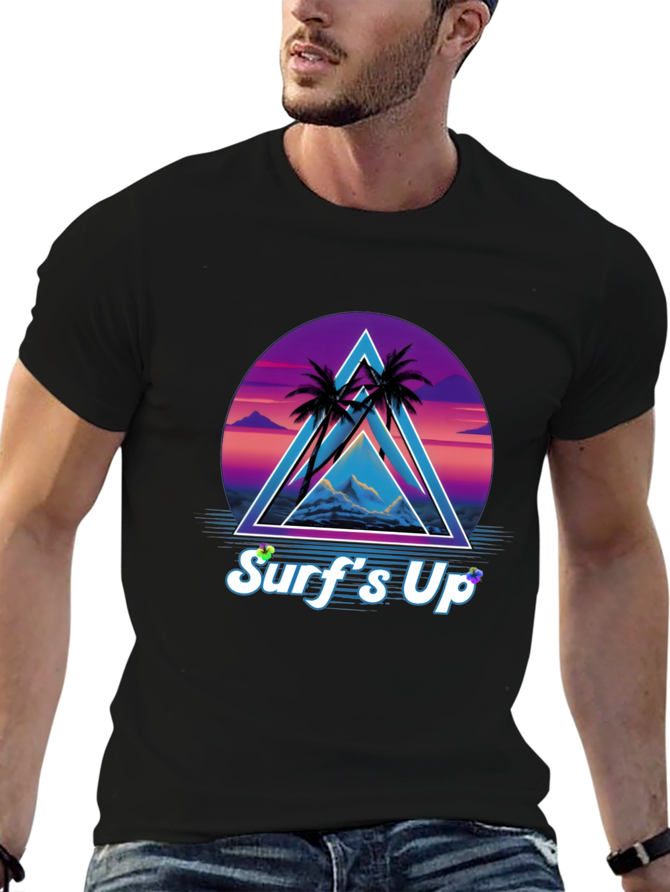 Retro Surfs Up Graphic Tee