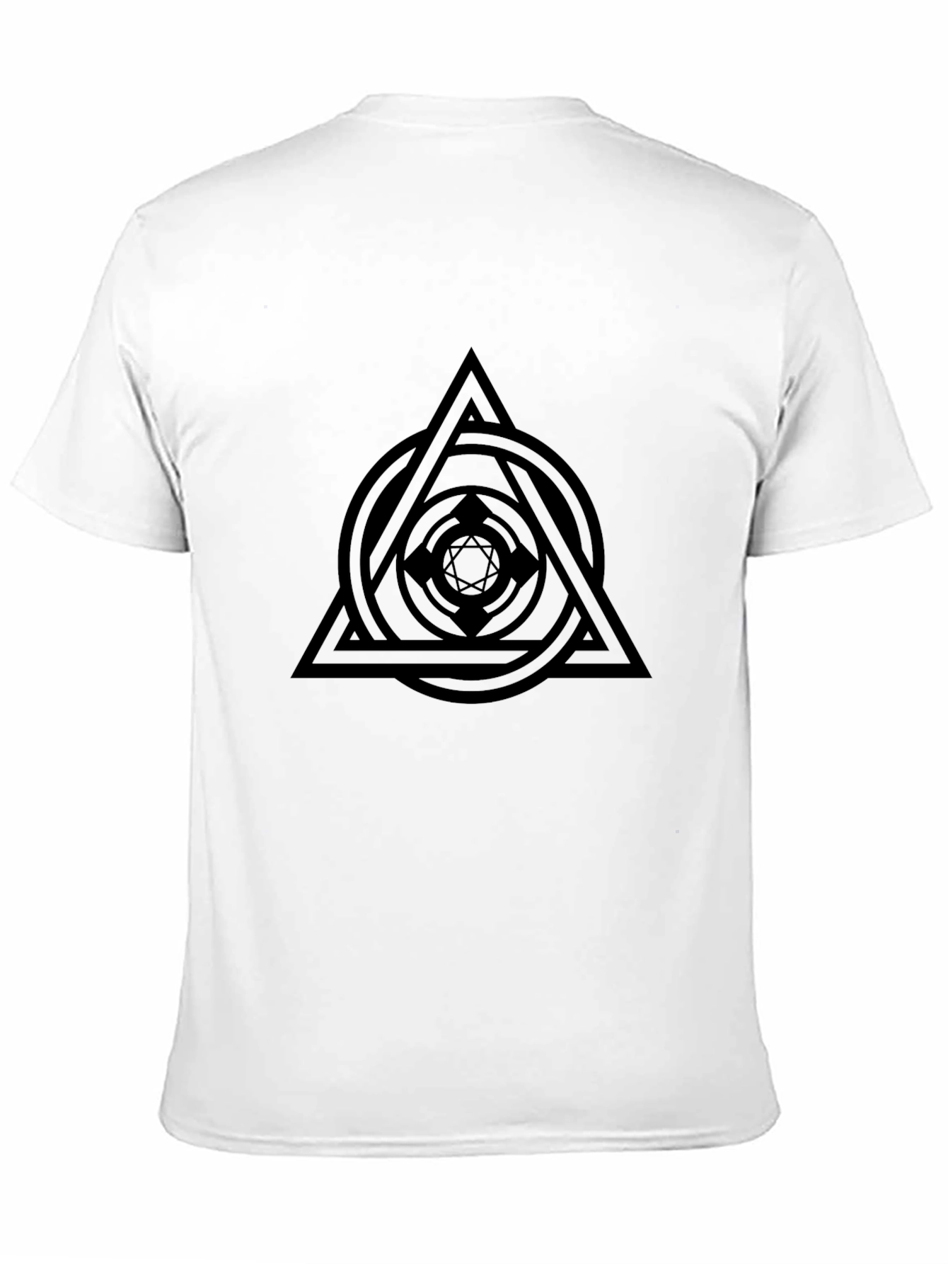 Geometric Symbol Black T-Shirt