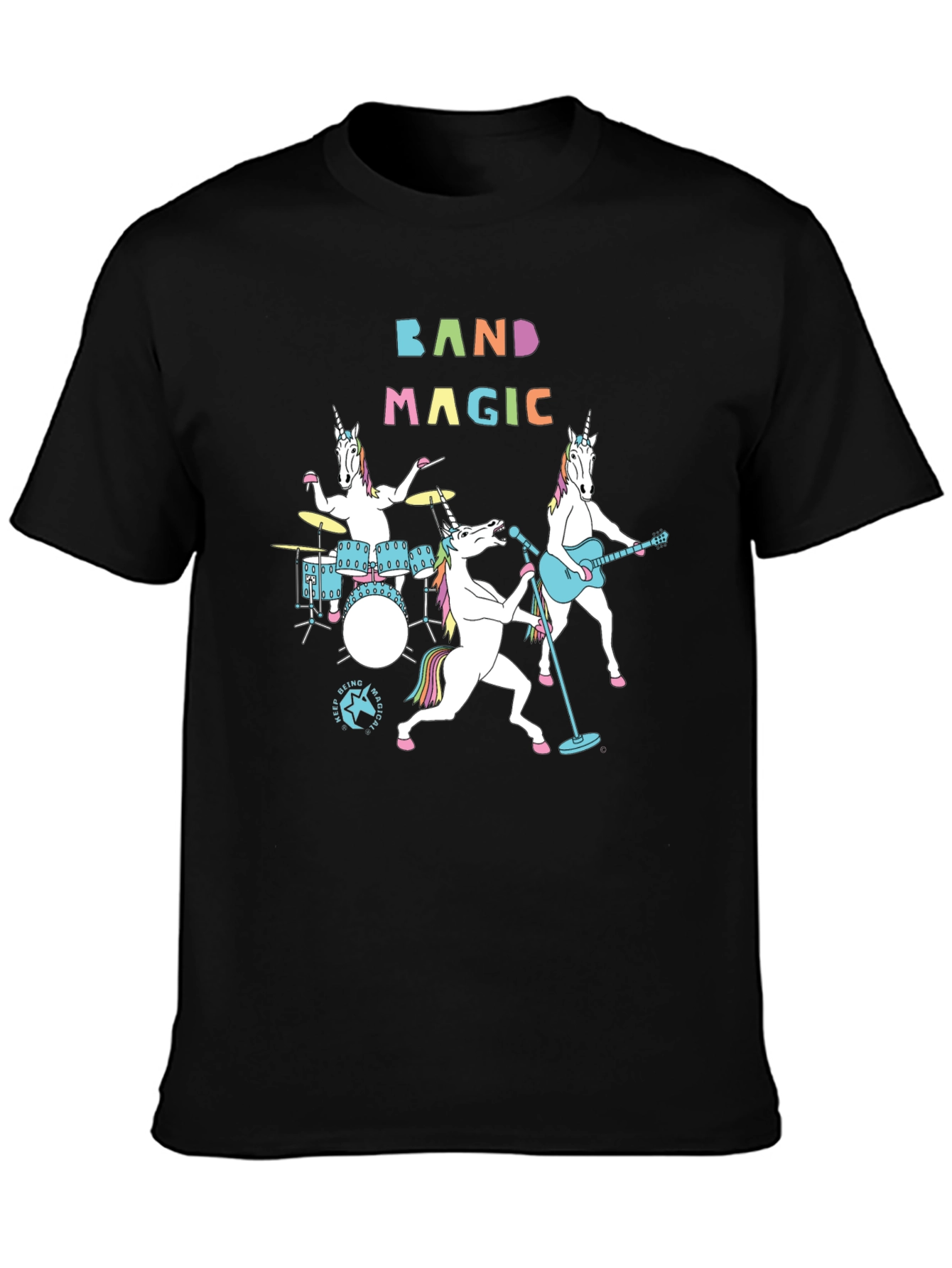 Band Magic Unicorn Graphic T-Shirt