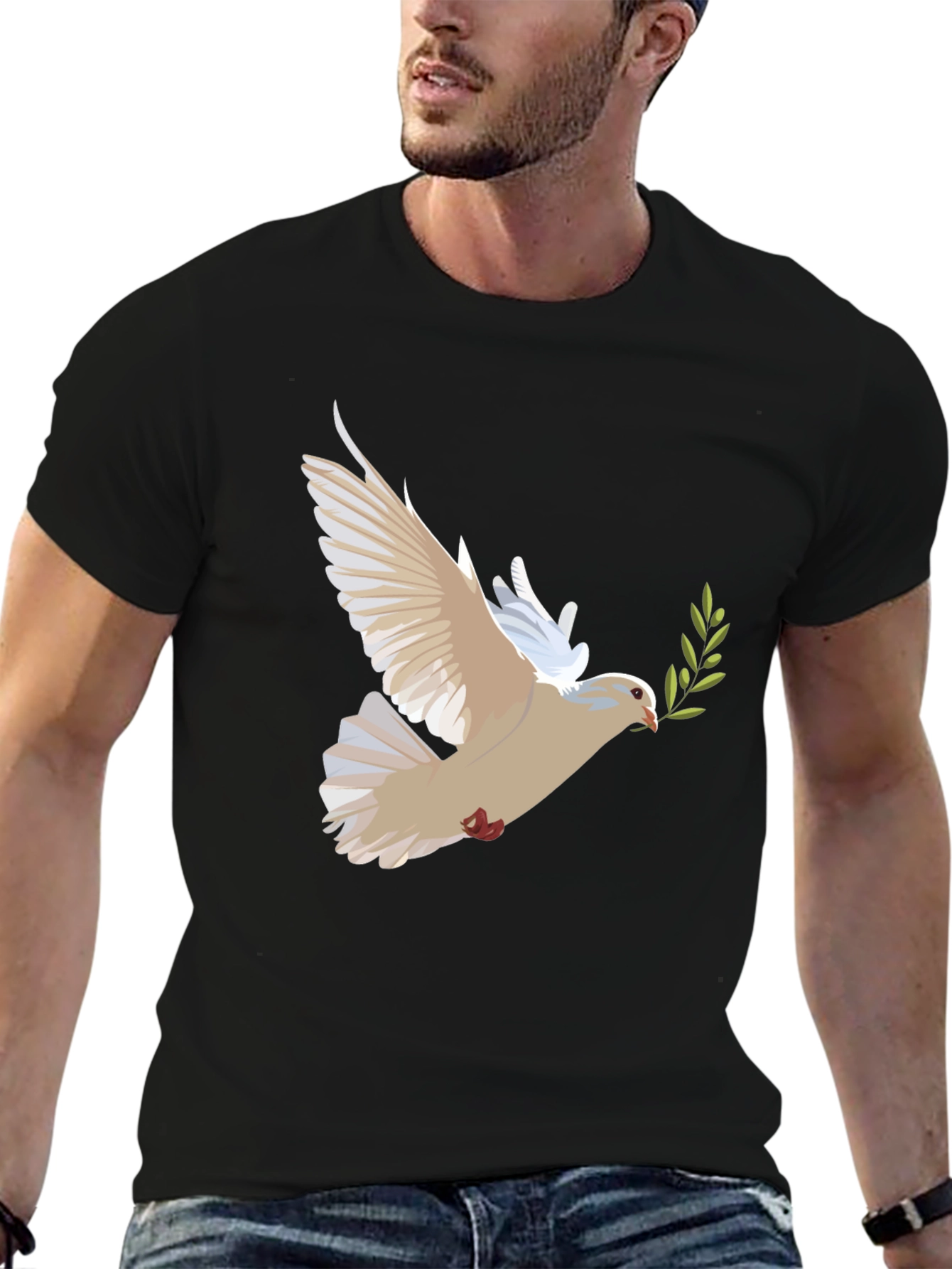 Dove Peace Olive Branch Graphic Tee