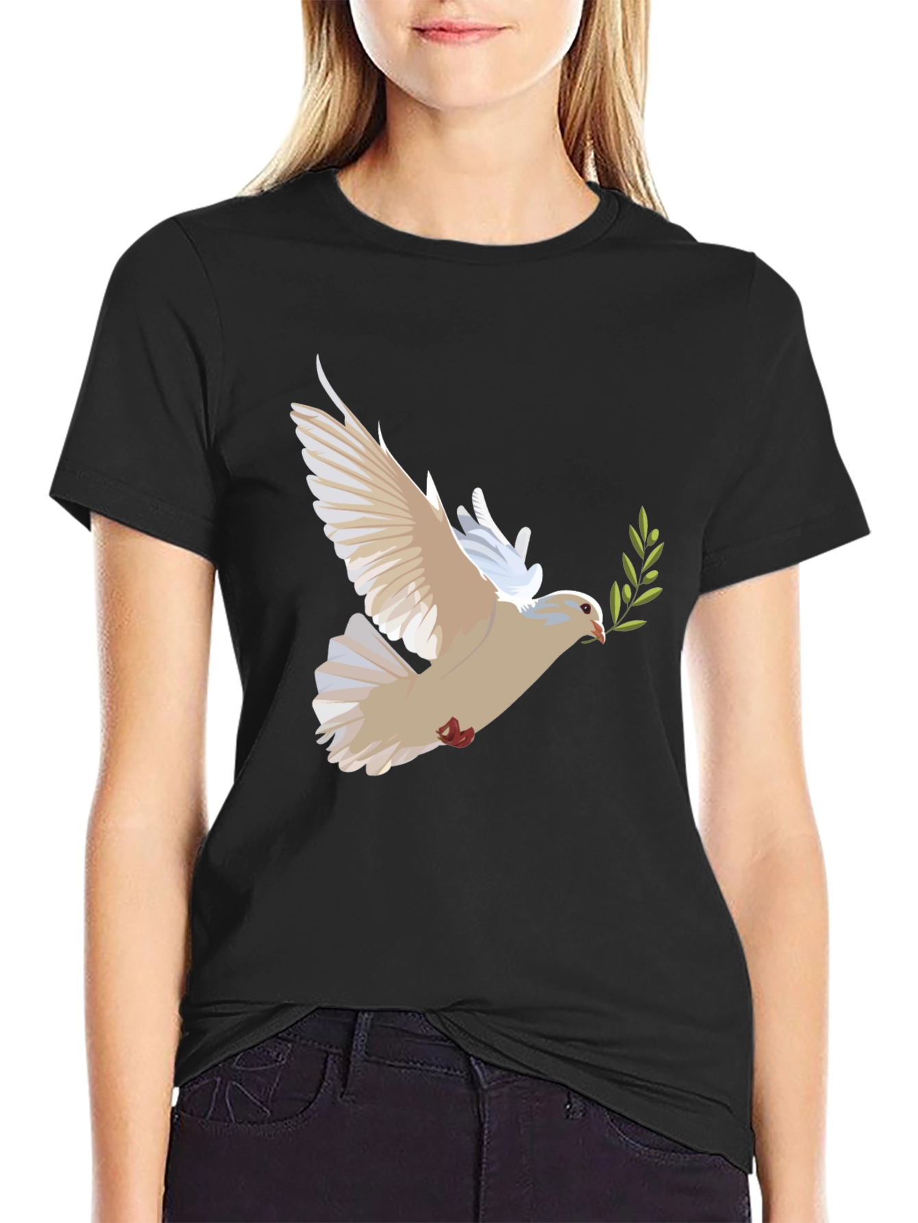 Dove Peace Olive Branch Graphic Tee