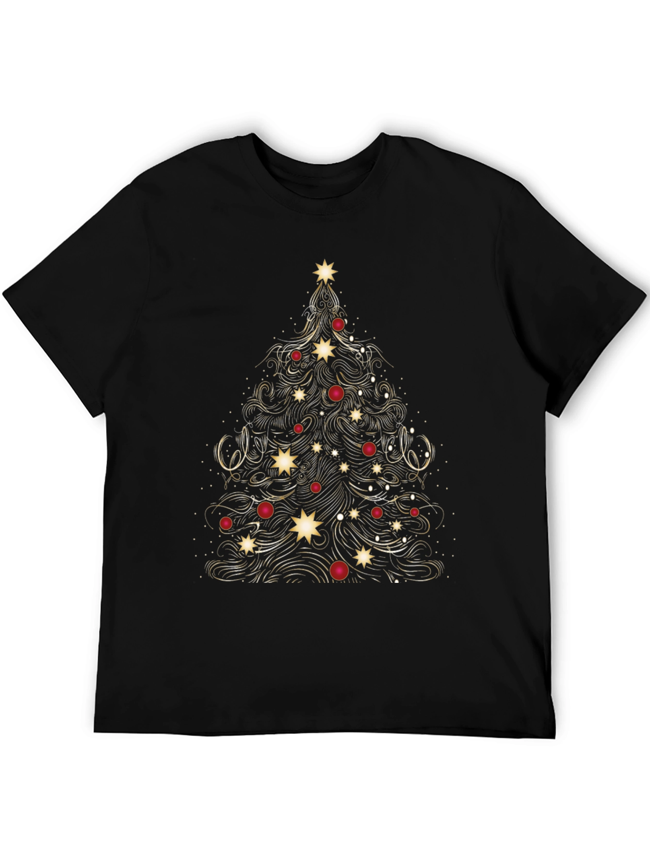 Festive Christmas Tree Graphic Tee - Holiday Style
