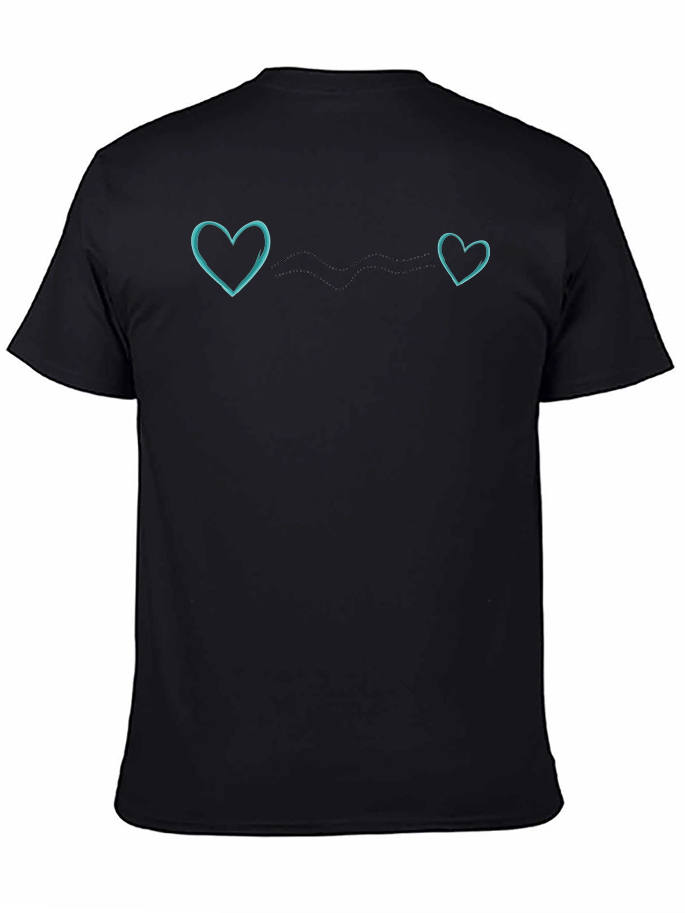 Connected Hearts Black Tee