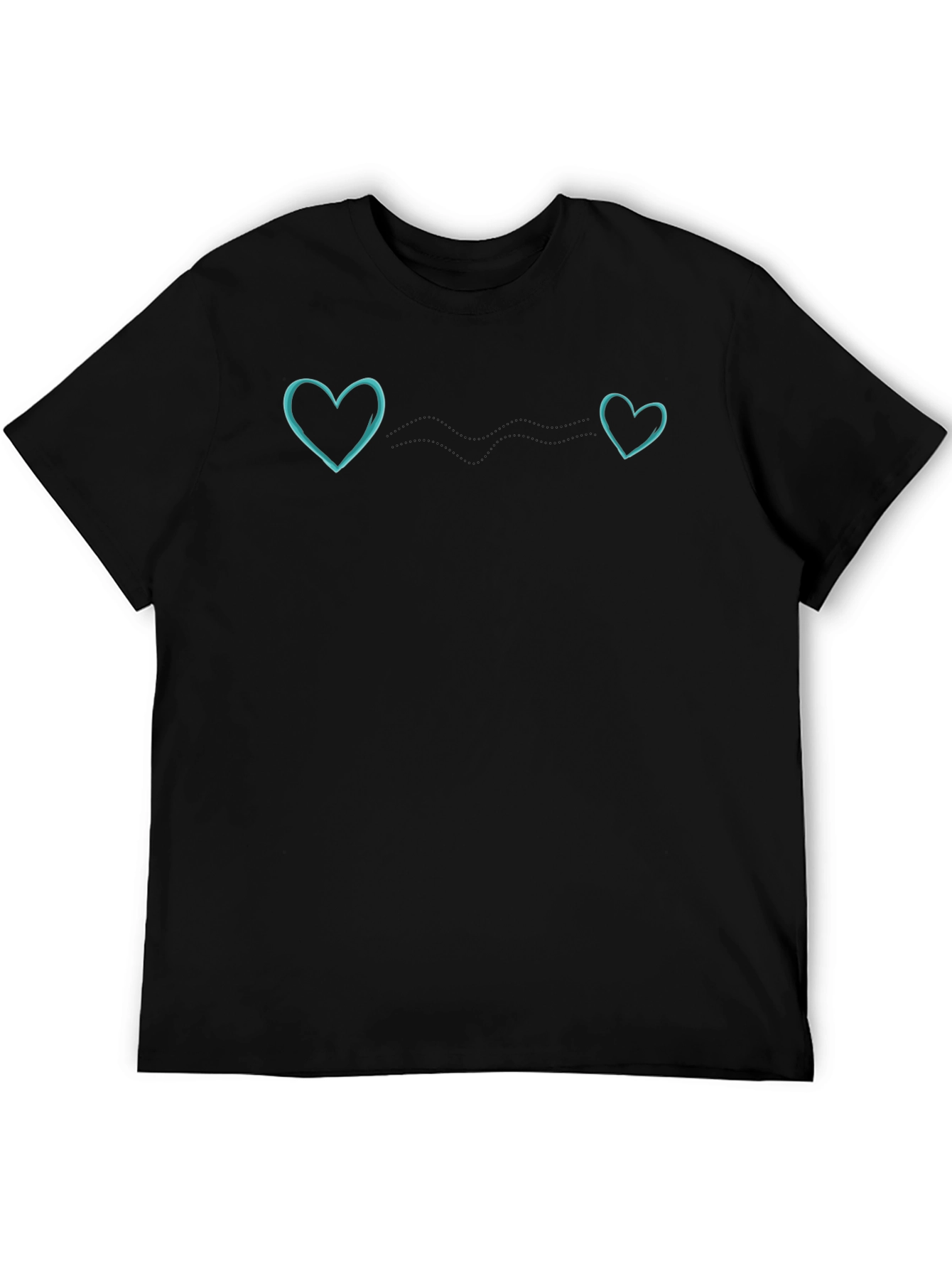 Connected Hearts Black Tee