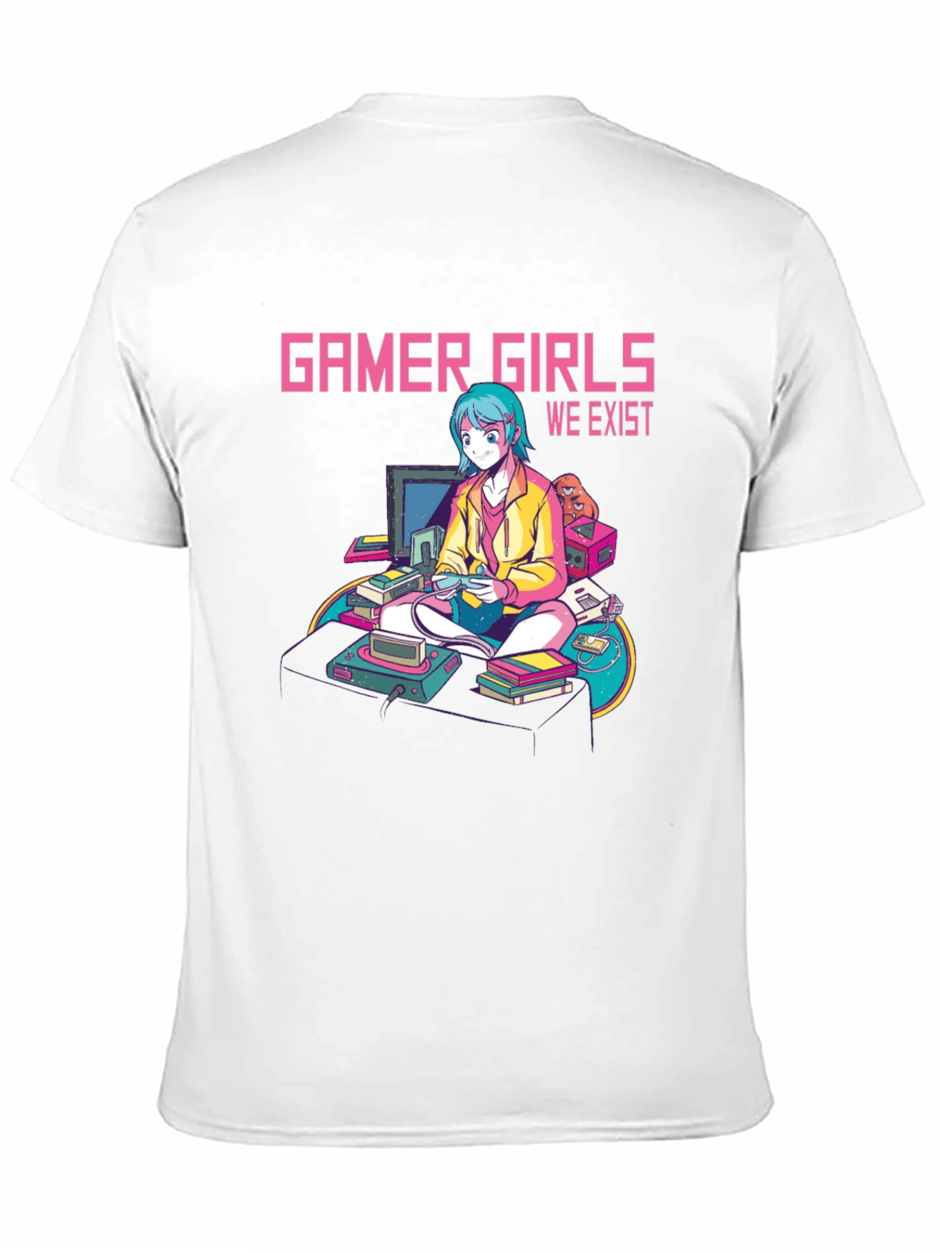 Gamer Girls We Exist T-Shirt - Black