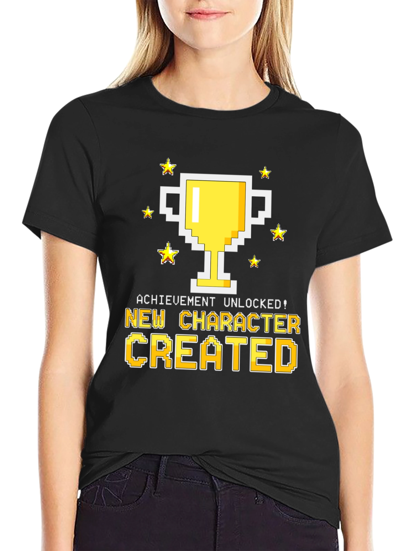 New Character Created T-Shirt - Achievement Unlocked