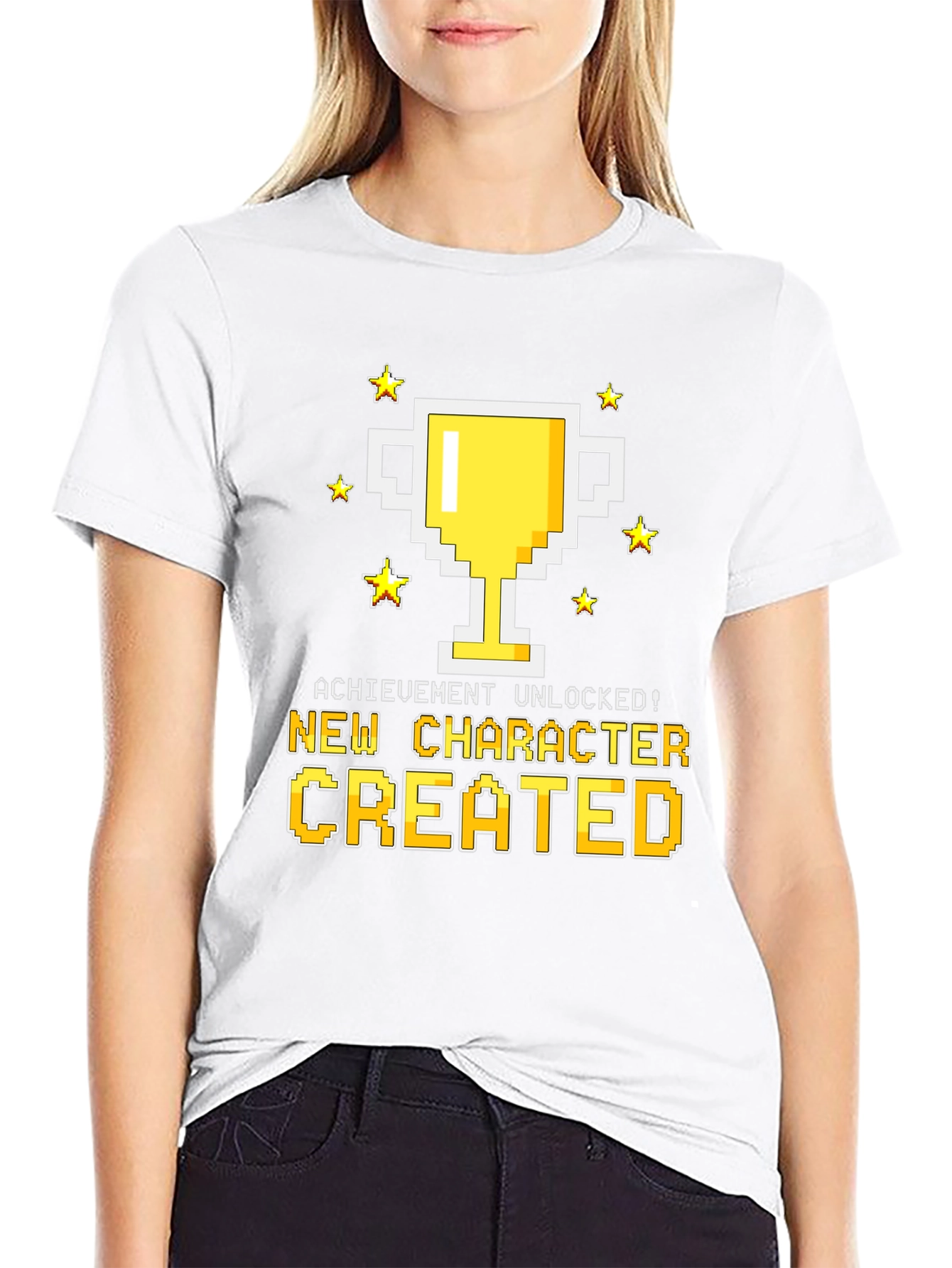 New Character Created T-Shirt - Achievement Unlocked