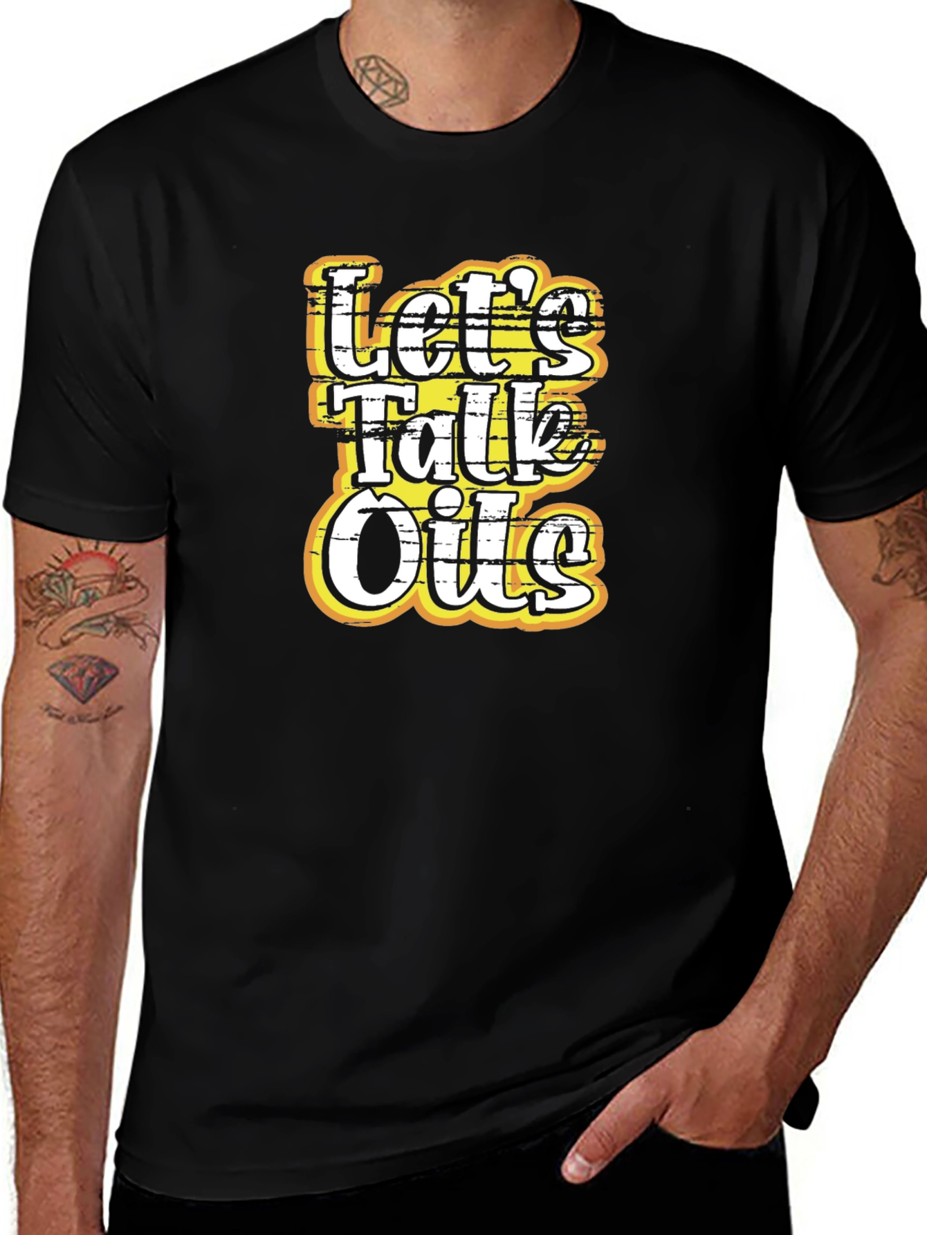 Lets Talk Oils T-Shirt - Funny Essential Oil Tee
