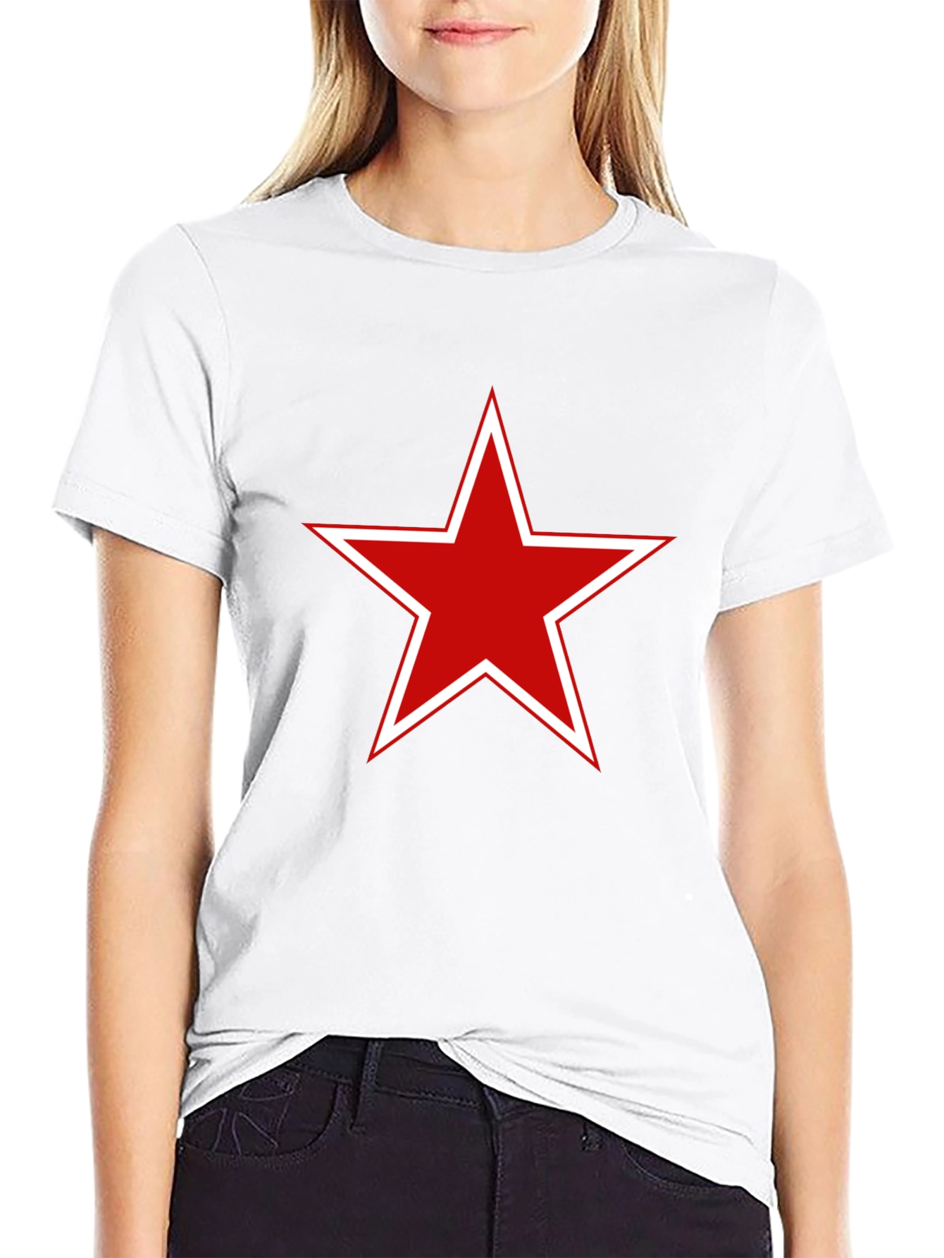 Red Star Graphic Tee - Stylish Casual Comfort