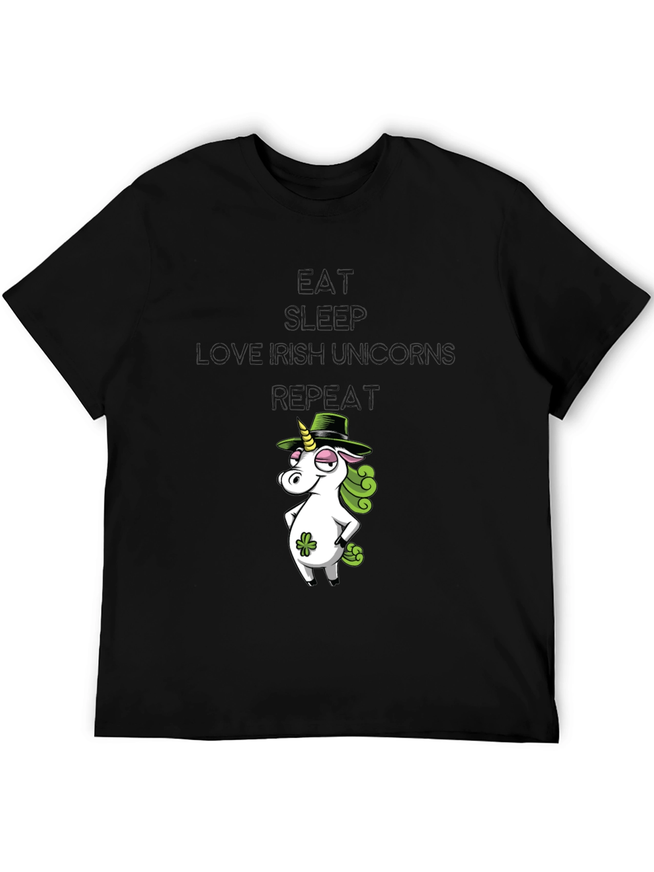 Eat Sleep Irish Unicorns Repeat T-Shirt