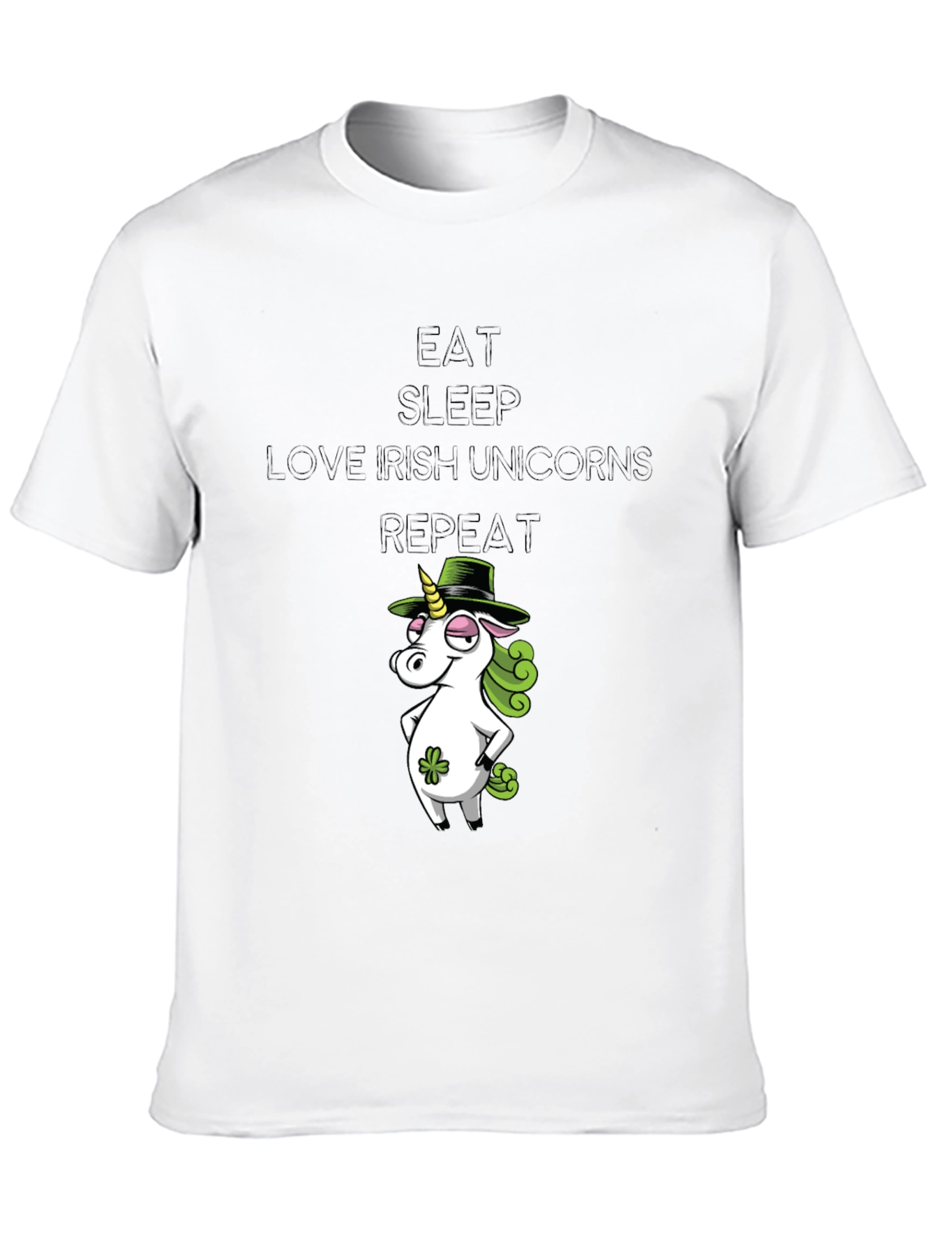 Eat Sleep Irish Unicorns Repeat T-Shirt