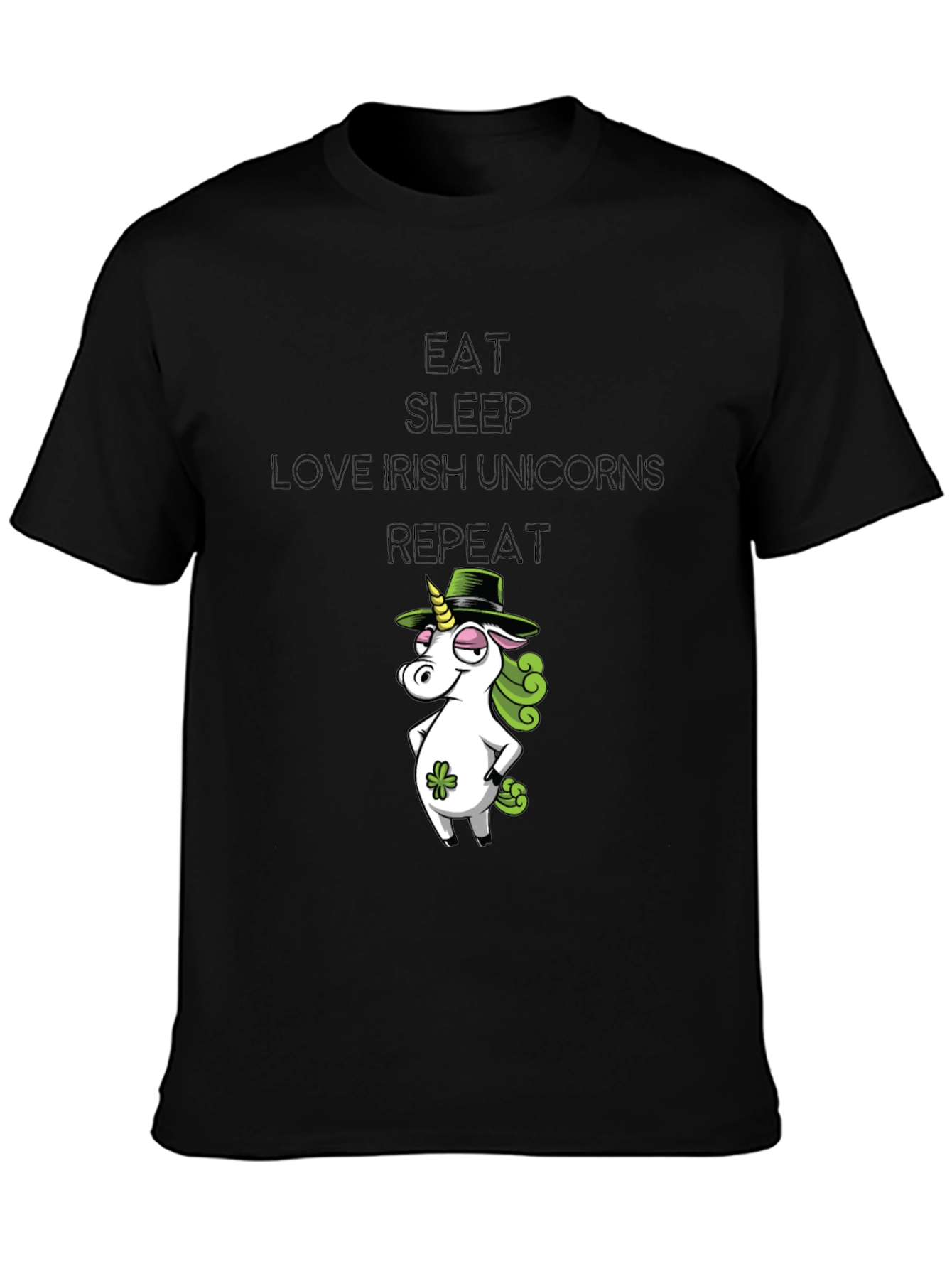 Eat Sleep Irish Unicorns Repeat T-Shirt