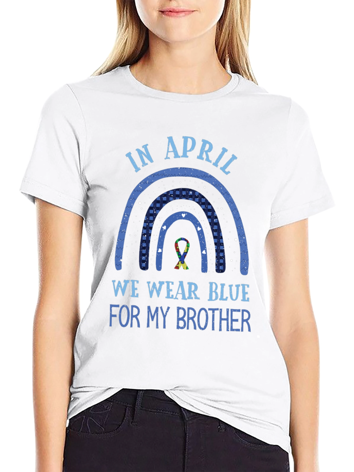 Autism Awareness Brother T-Shirt - Wear Blue in April