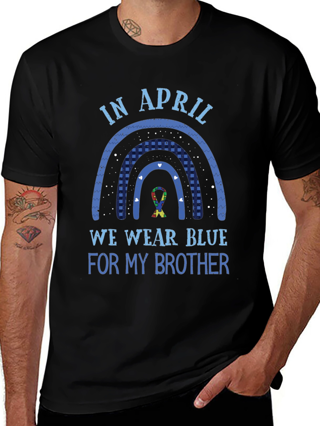 Autism Awareness Brother T-Shirt - Wear Blue in April