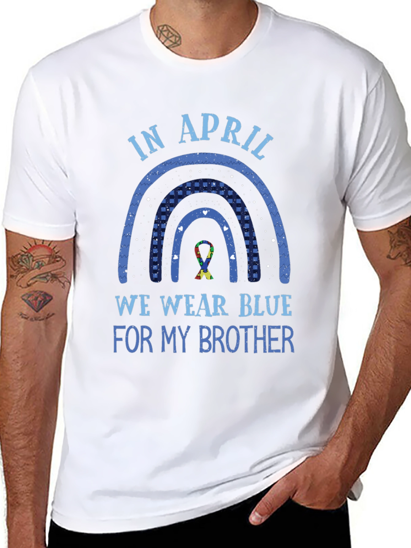 Autism Awareness Brother T-Shirt - Wear Blue in April