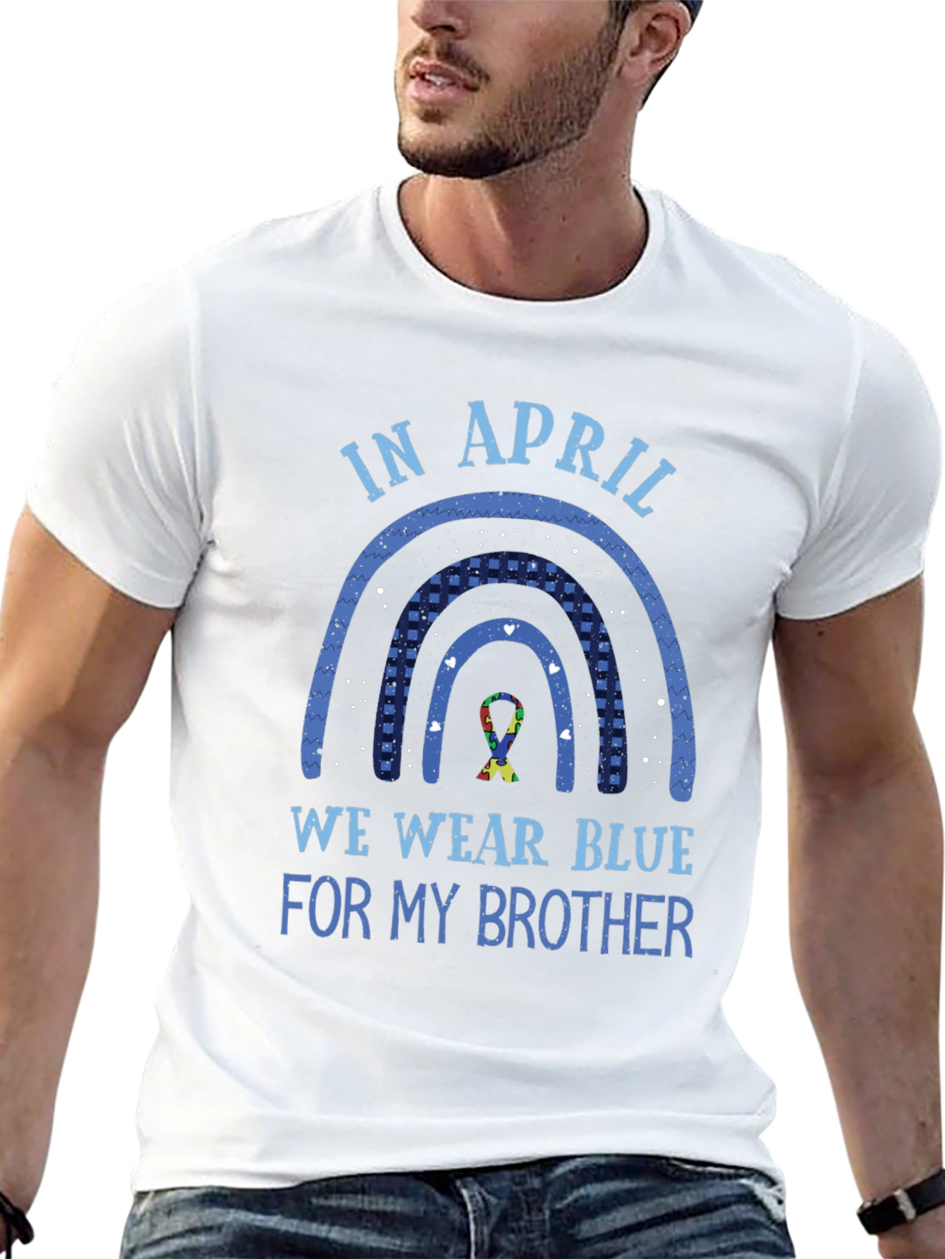 Autism Awareness Brother T-Shirt - Wear Blue in April