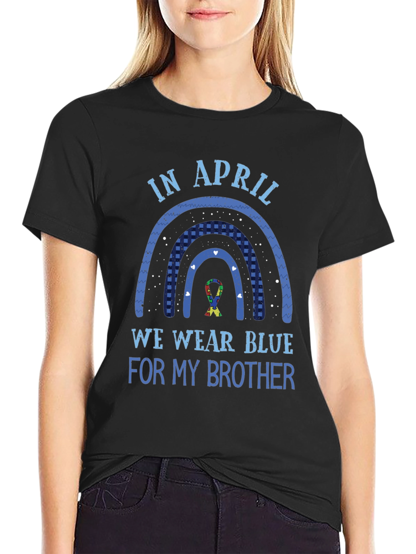 Autism Awareness Brother T-Shirt - Wear Blue in April