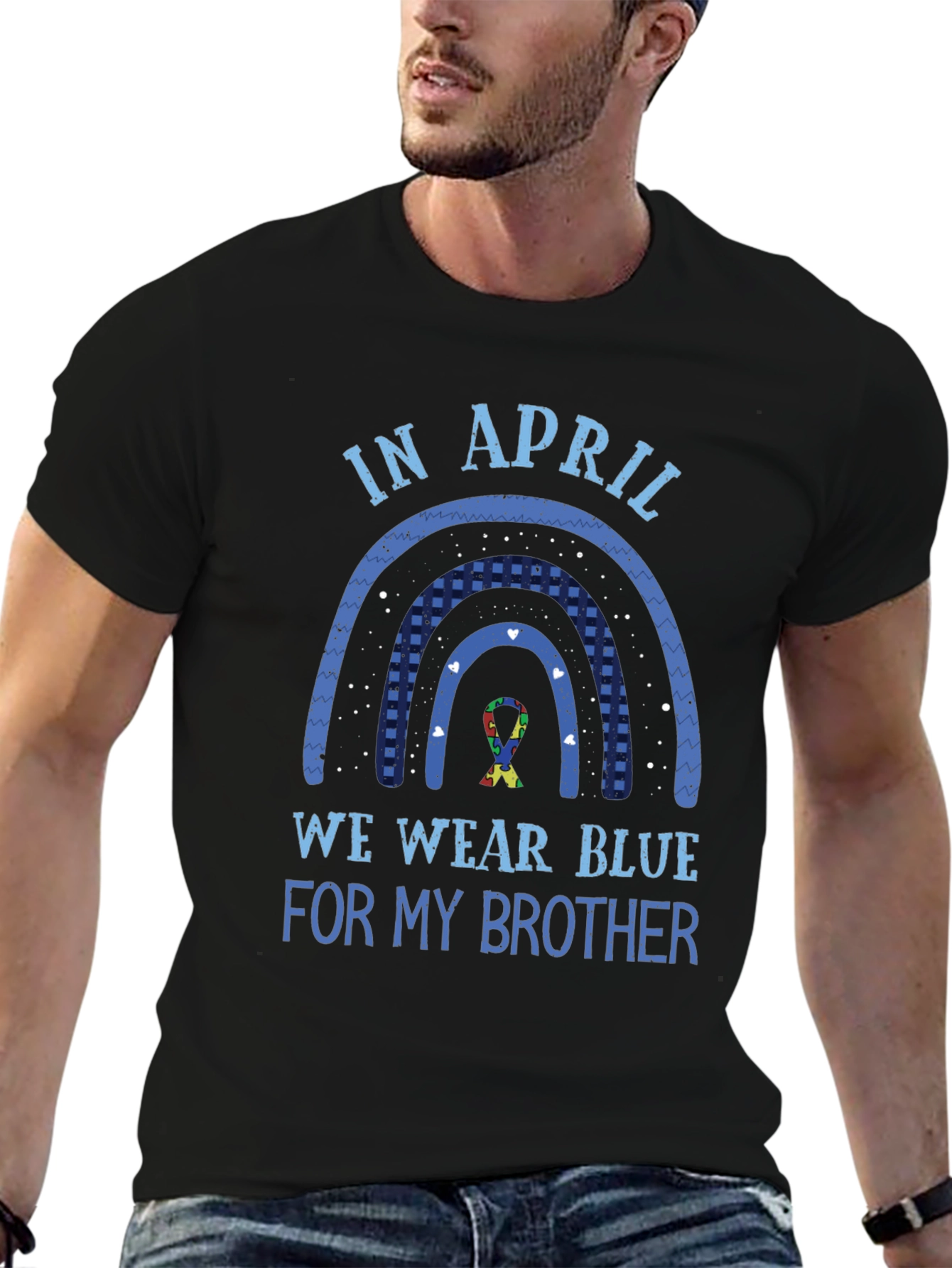 Autism Awareness Brother T-Shirt - Wear Blue in April