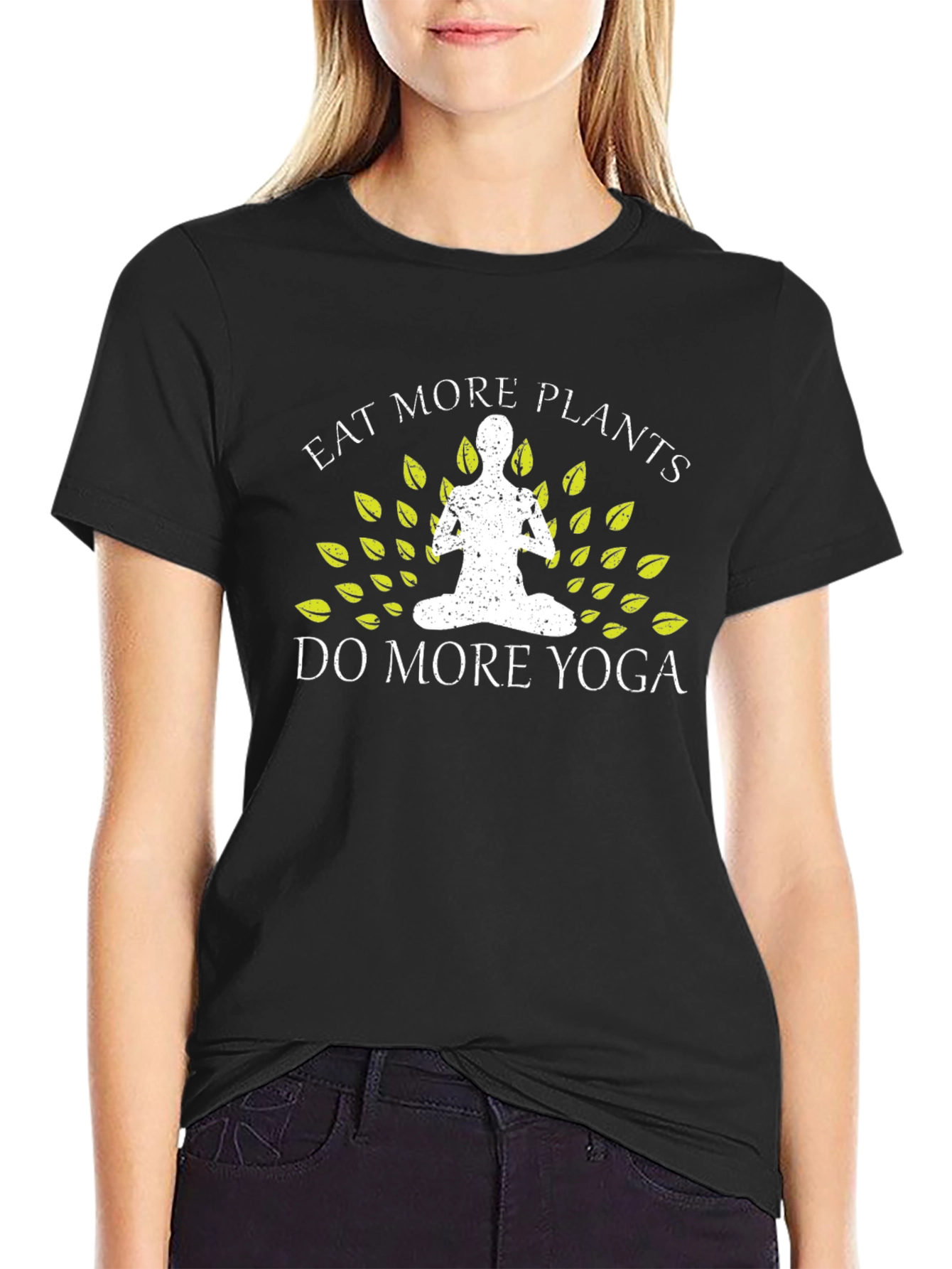 Eat More Plants Do More Yoga T-Shirt