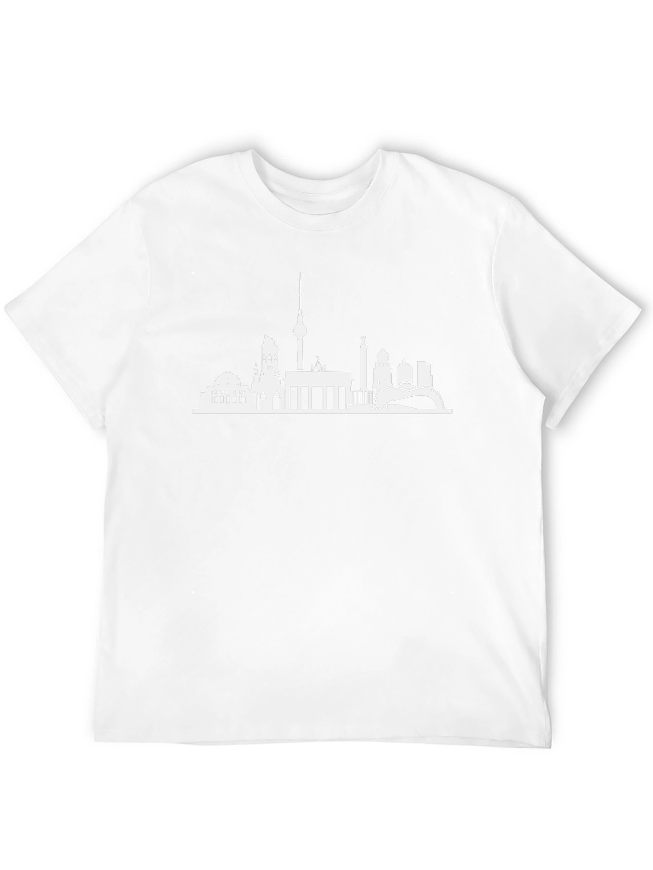 Berlin Skyline Graphic Tee - Black Cotton T-Shirt