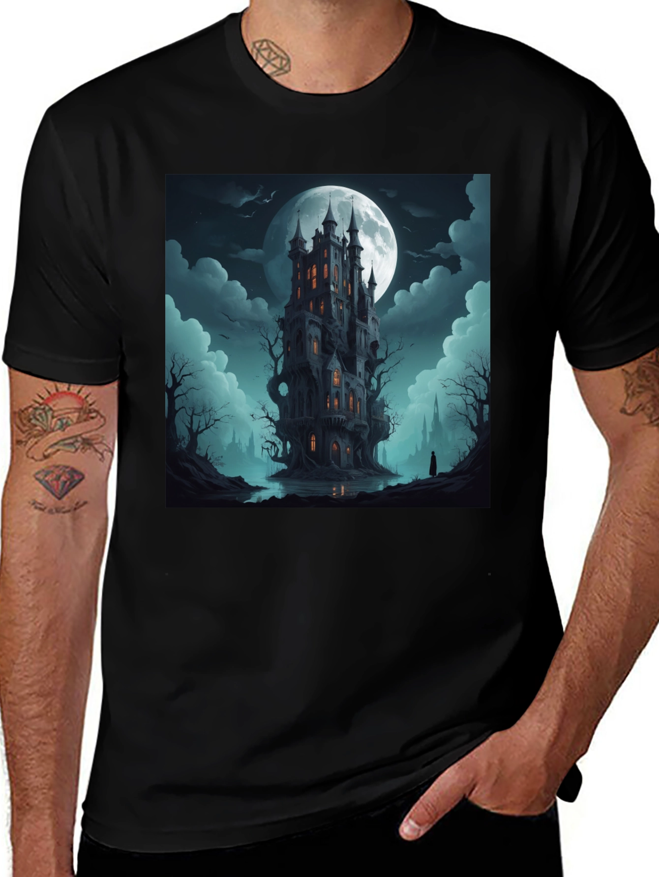 Haunted Castle Graphic Tee